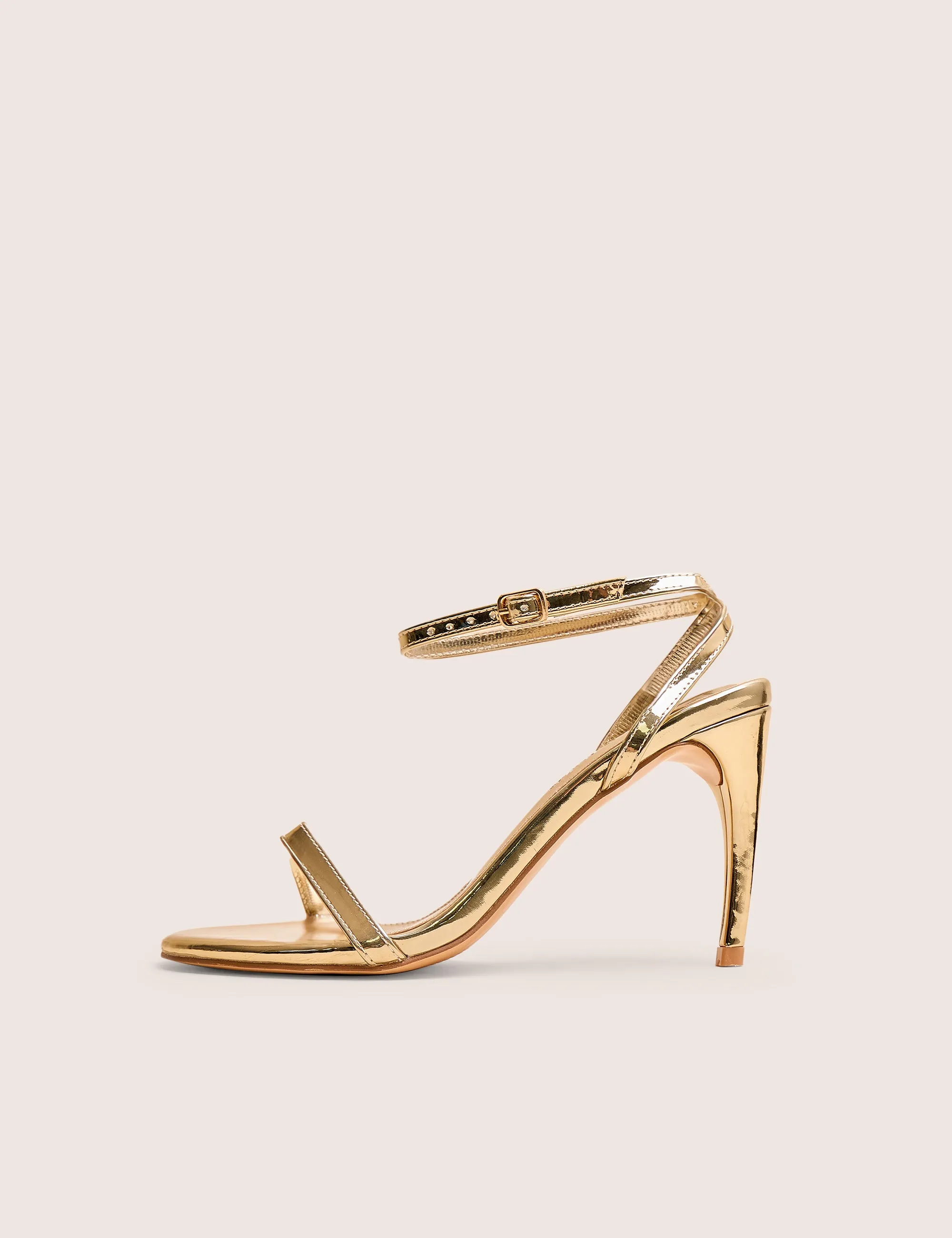 Selene Gold Curved Heels Barely There sold by Public Desire