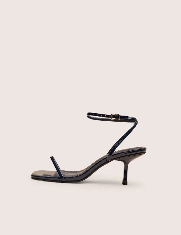 Natalya Navy Barely There Mid Heels sold by Public Desire