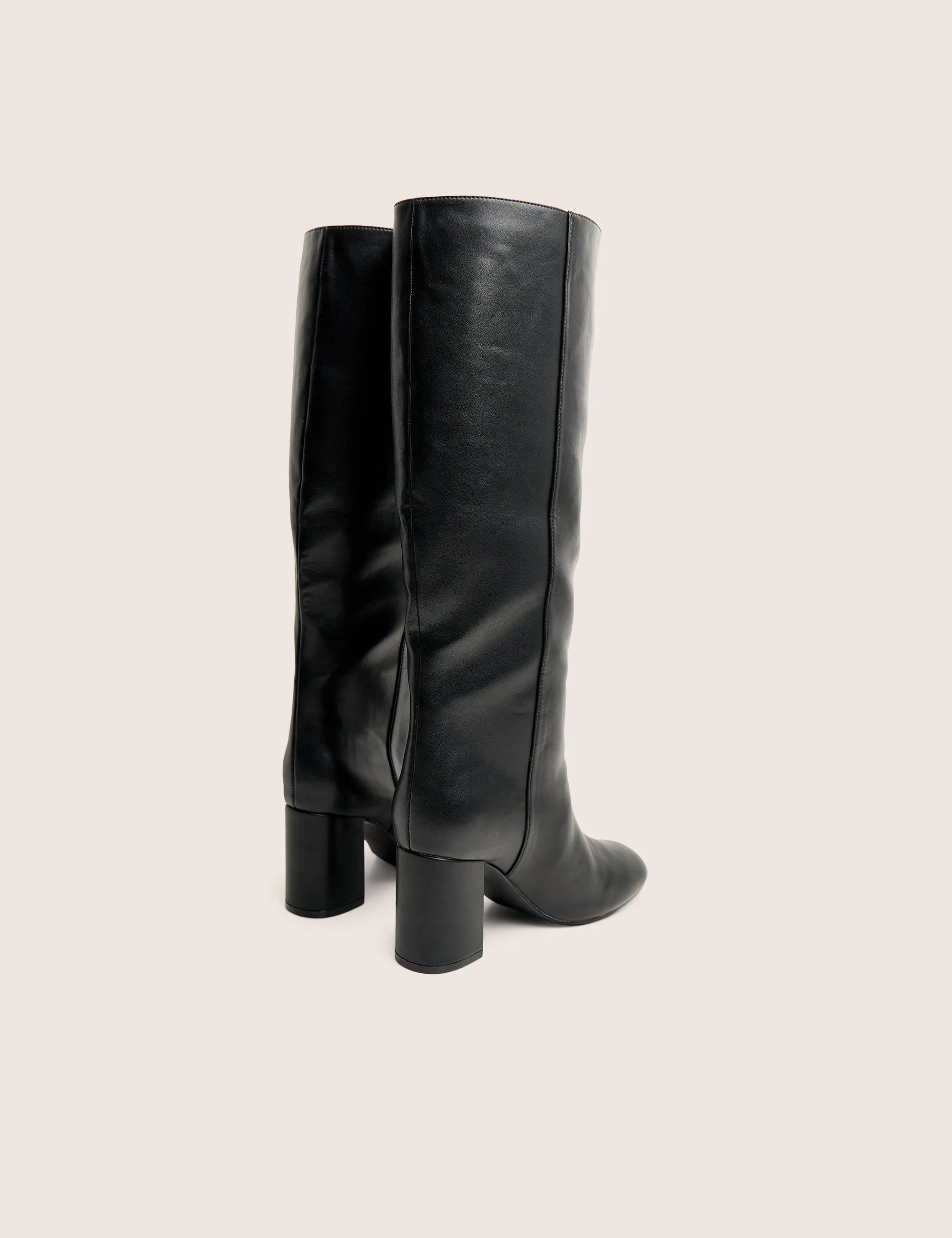 Maison Black Pu Knee High Block Heeled Boots sold by Public Desire product image thumbnail 3