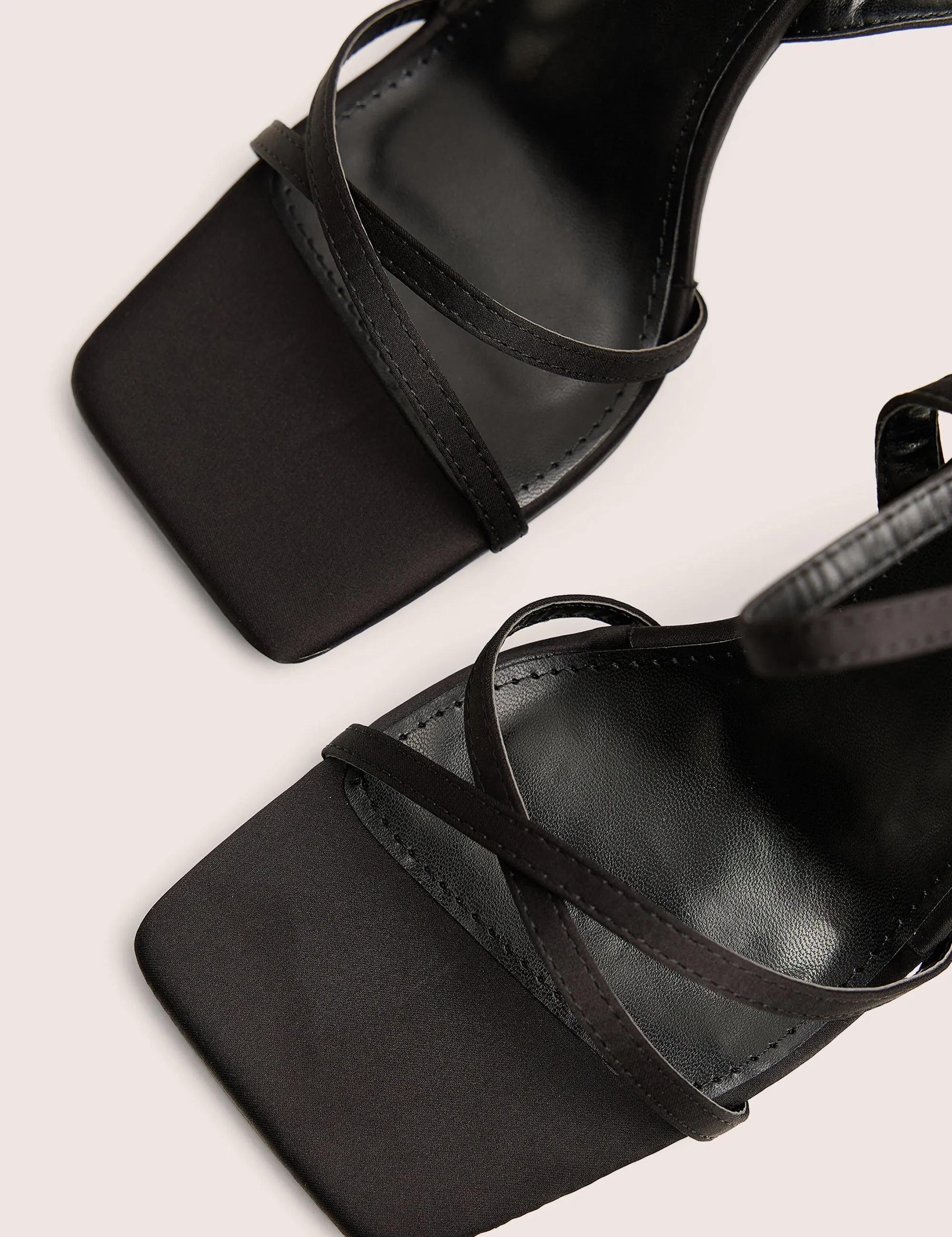 Moss Black Velvet Strappy Stiletto Heels sold by Public Desire product image thumbnail 4