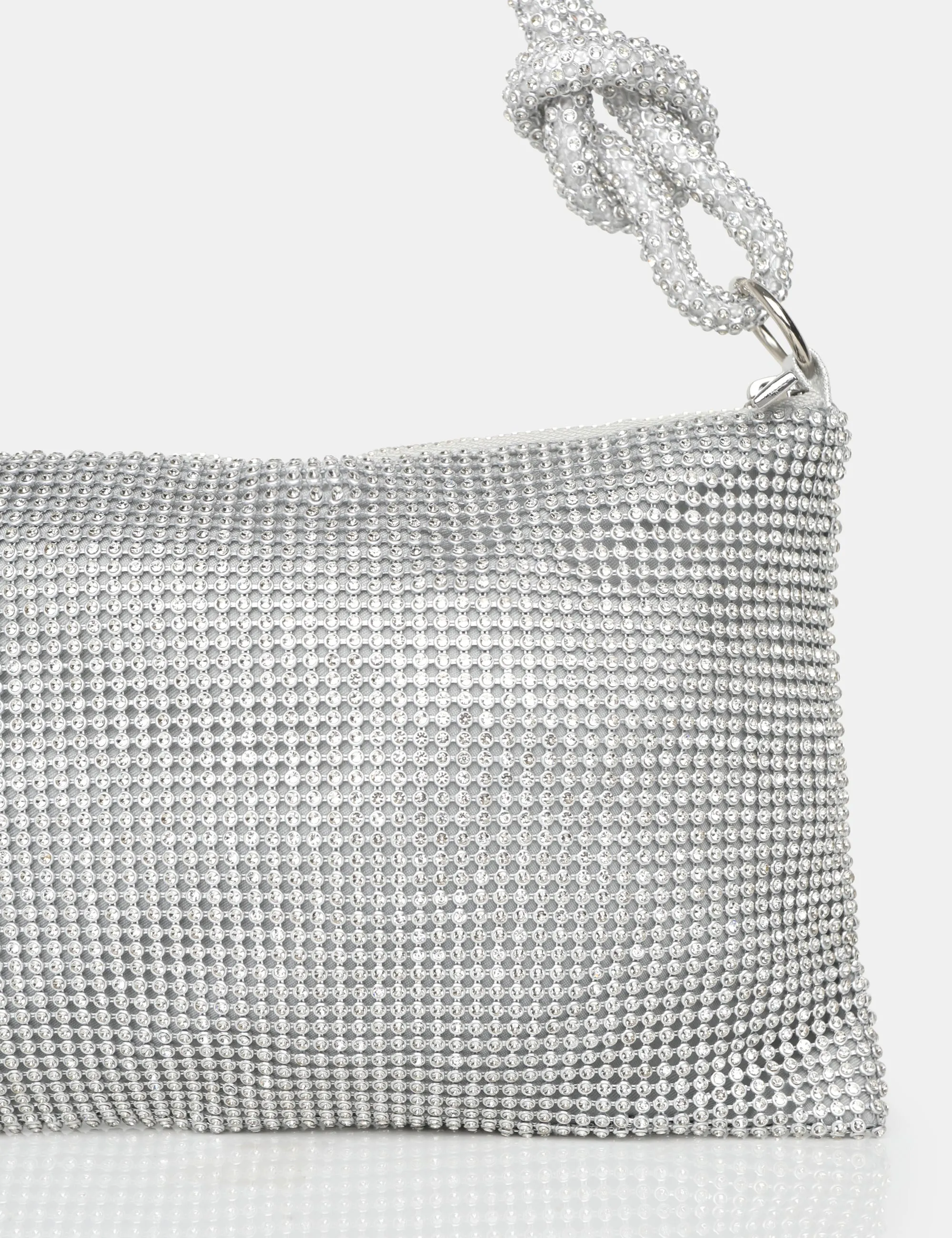 The Lillia Silver Diamante Bag sold by Public Desire product image thumbnail 3