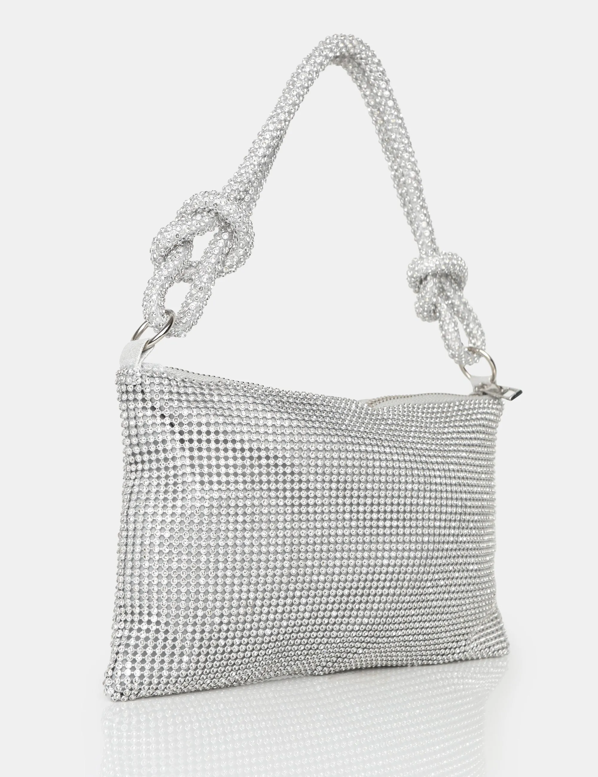 The Lillia Silver Diamante Bag sold by Public Desire product image thumbnail 2