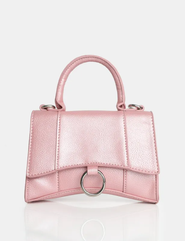 The Luana Iridescent Pink Mini Bag sold by Public Desire