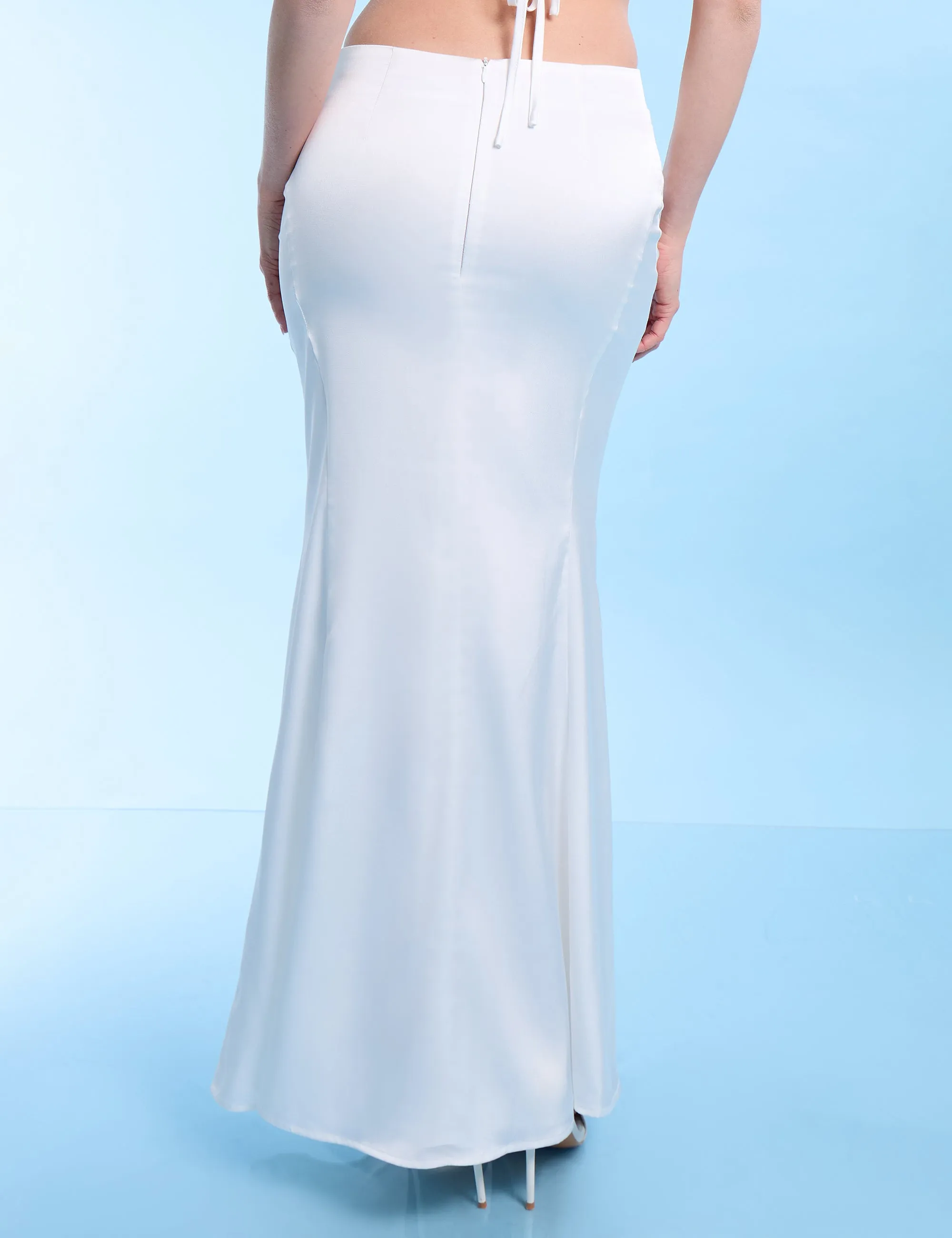 Contour Fishtail Maxi Skirt White sold by Public Desire product image thumbnail 4