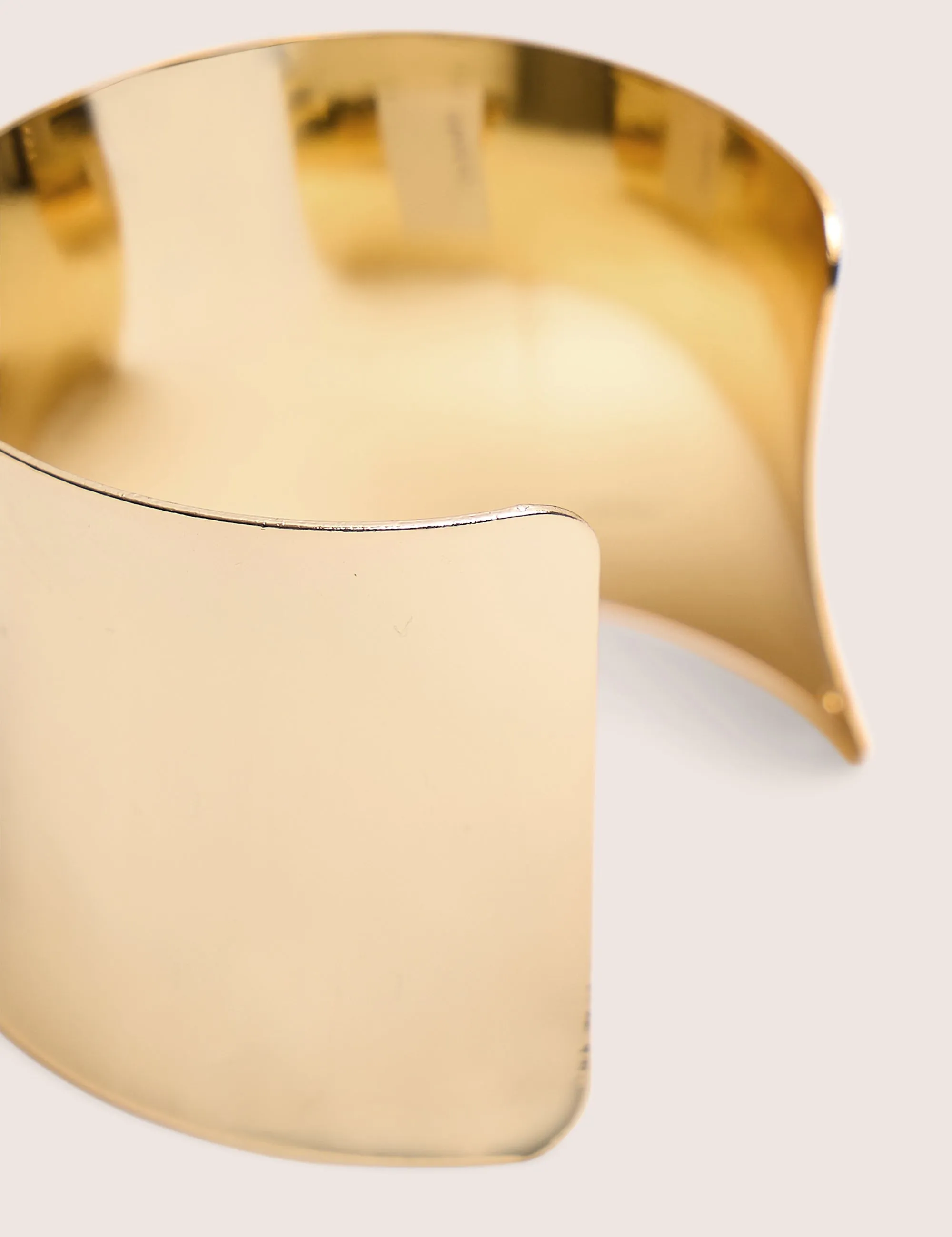 Smooth Wide Cuff Bracelet Gold sold by Public Desire product image thumbnail 3