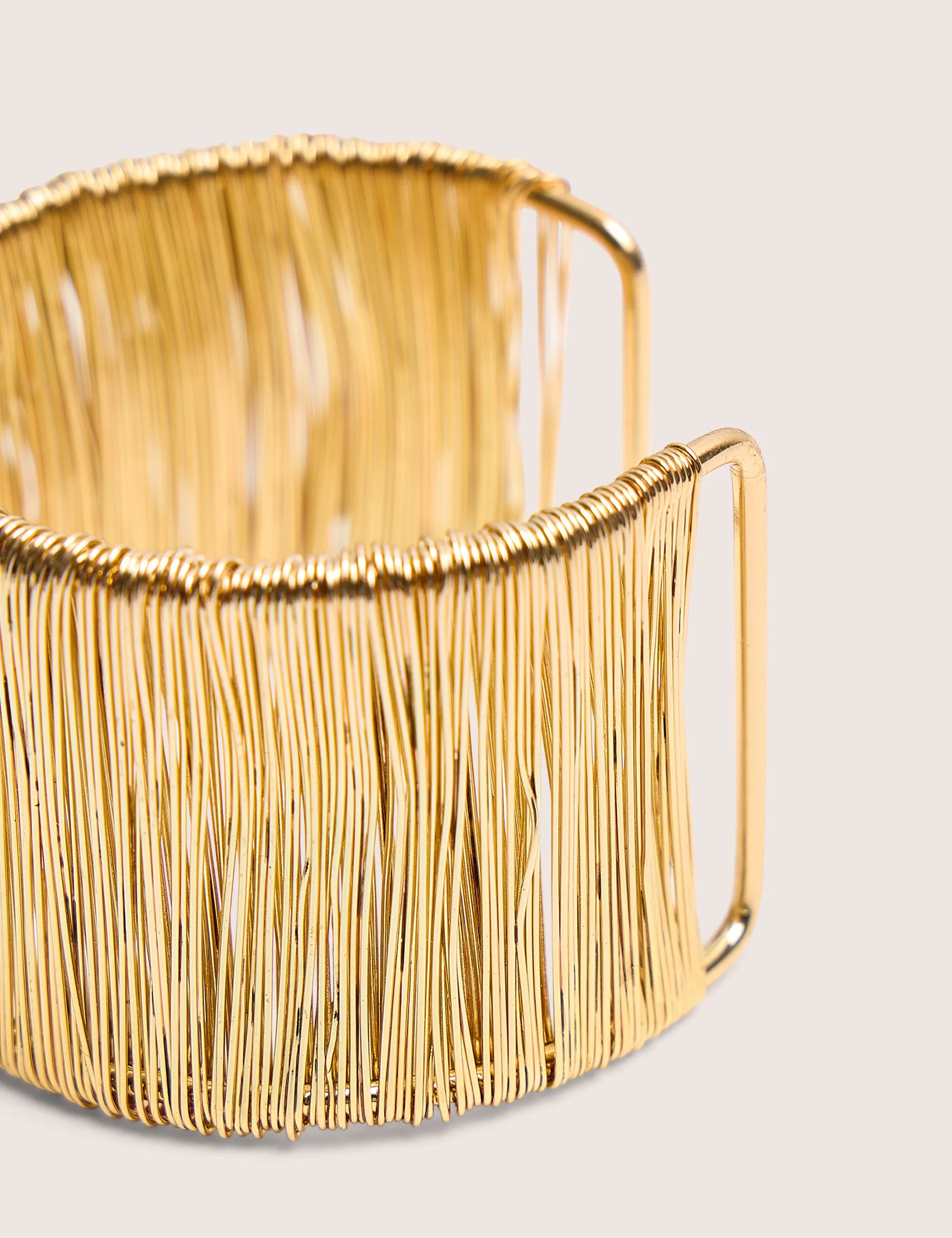 Wire Detail Open Cuff Bracelet Gold sold by Public Desire product image thumbnail 3