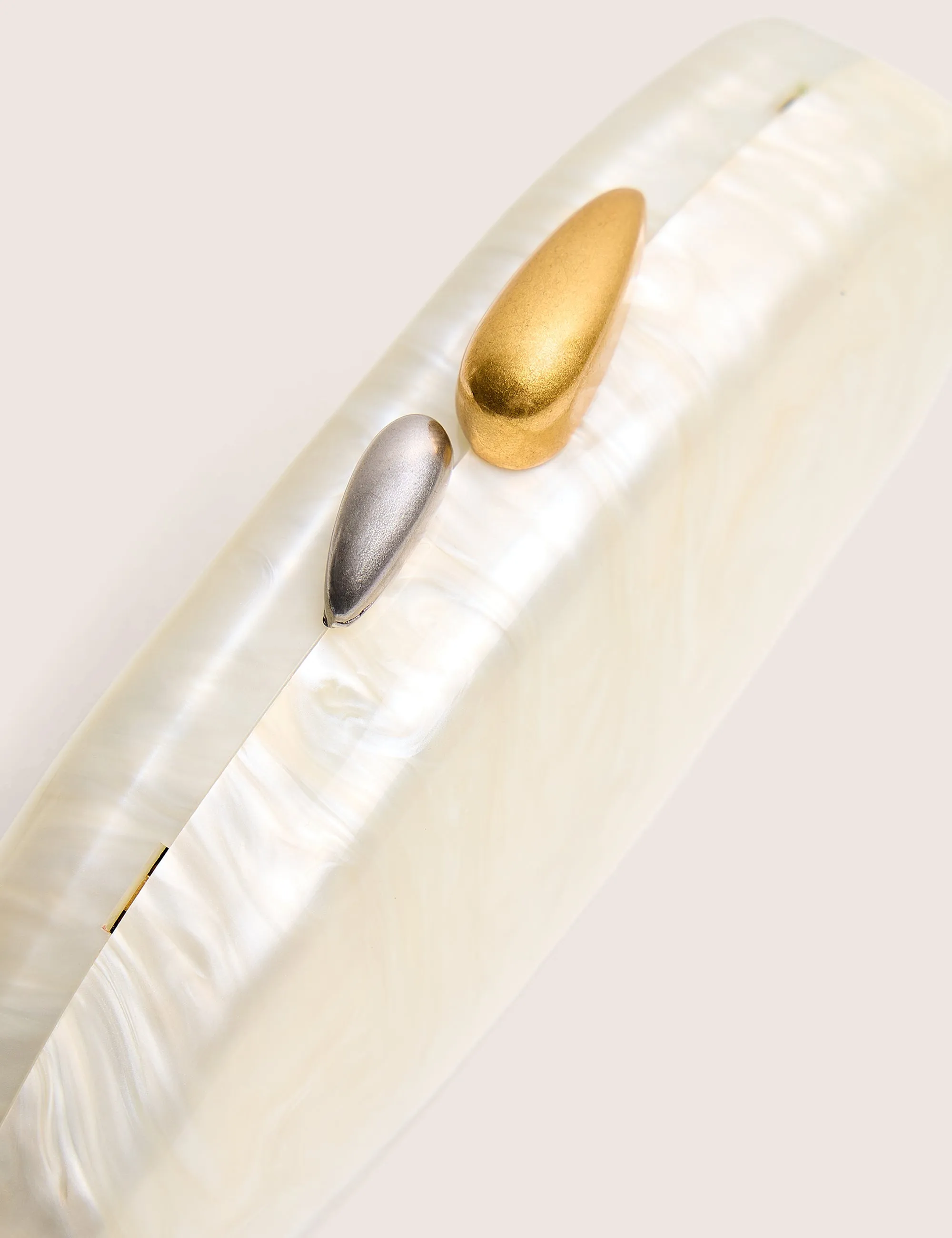 Hard Shell Oval Clutch Bag Pearl White sold by Public Desire product image thumbnail 3