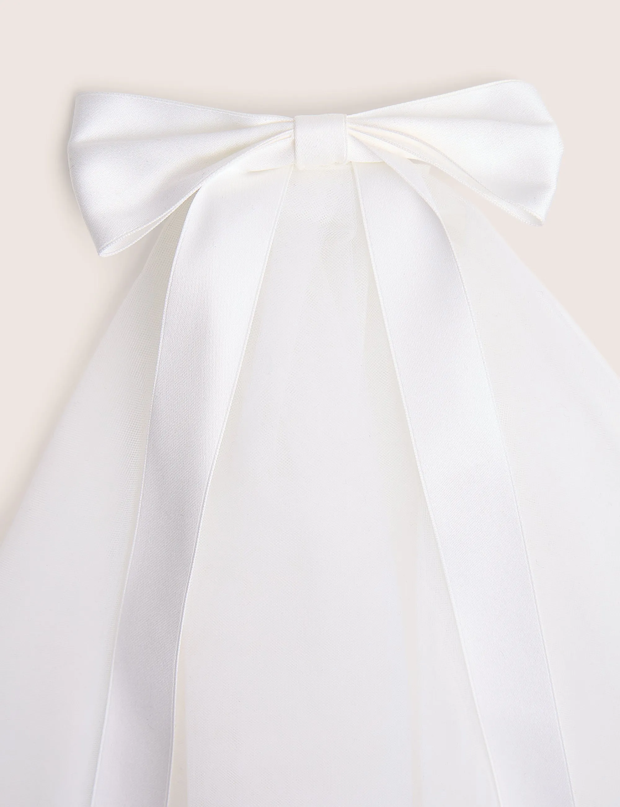 White Mesh Clip on Veil With Bow Detail sold by Public Desire product image thumbnail 5