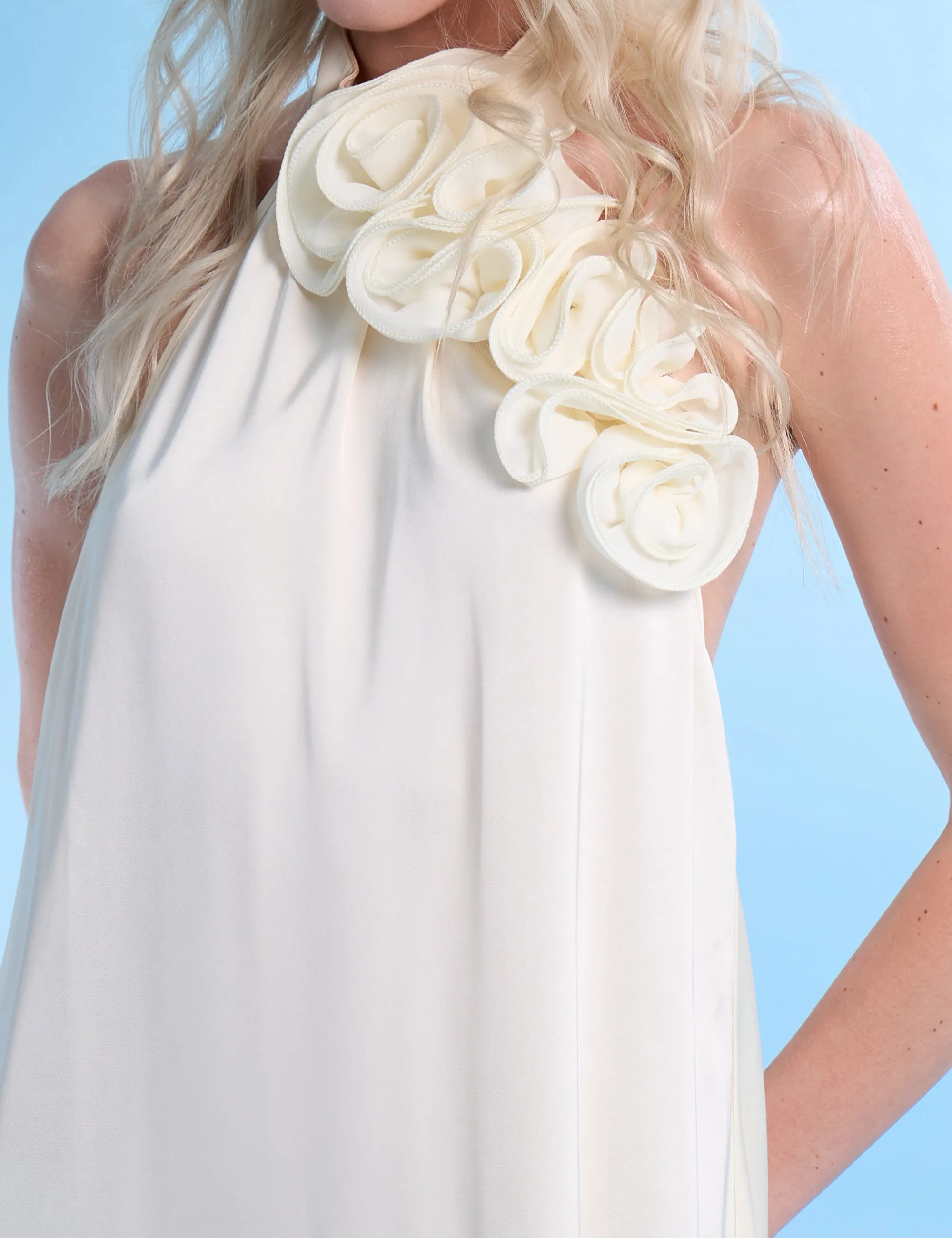 Bow Tailored Tulip Mini Dress White sold by Public Desire product image thumbnail 2