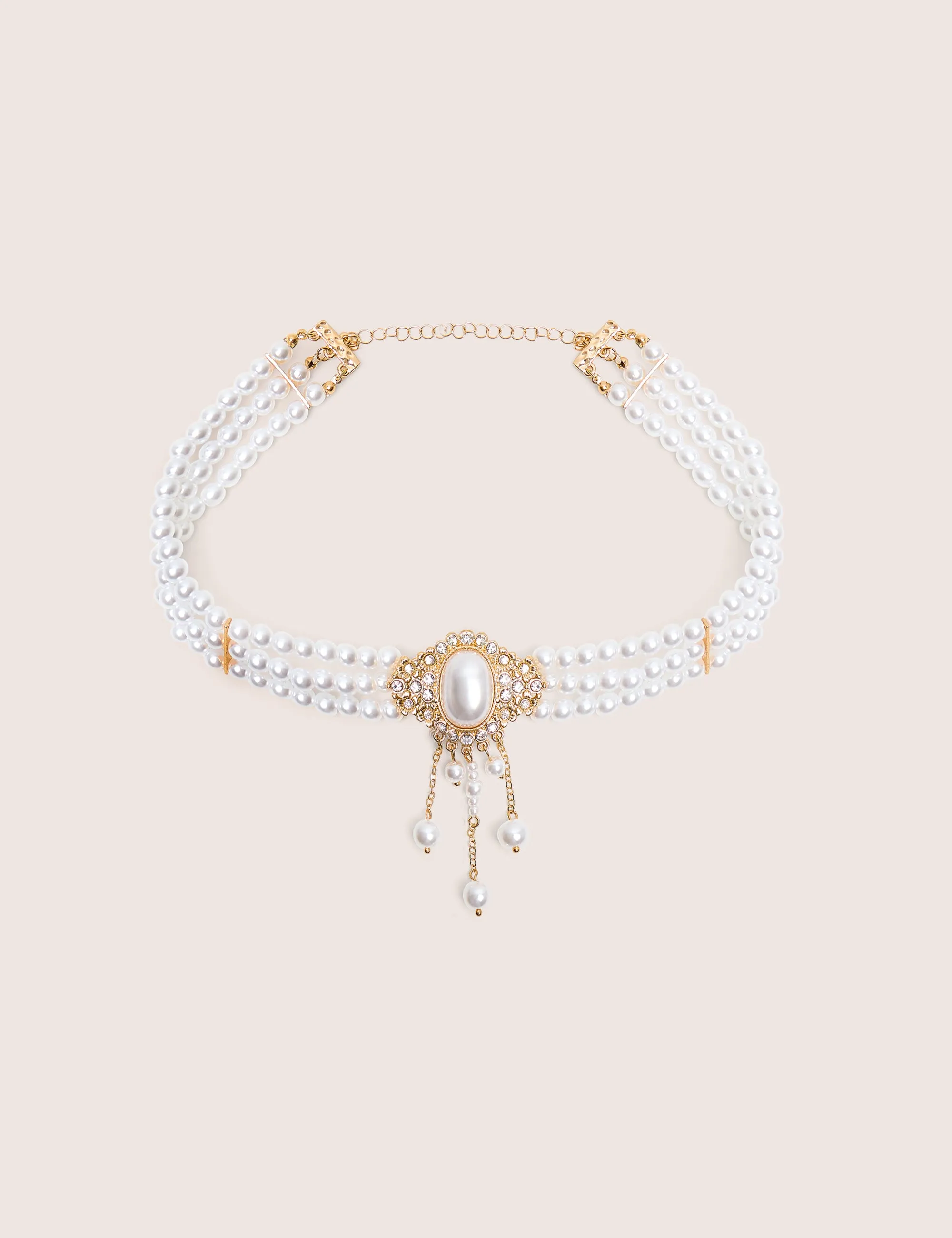 Pearl Choker With Diamante Detail sold by Public Desire