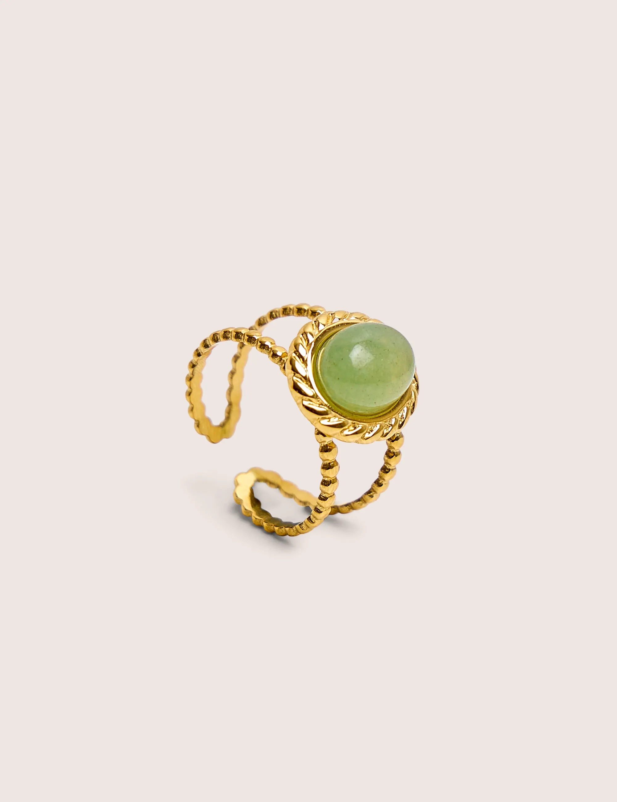Adjustable Twist Detail Resin Ring in Gold sold by Public Desire product image thumbnail 2