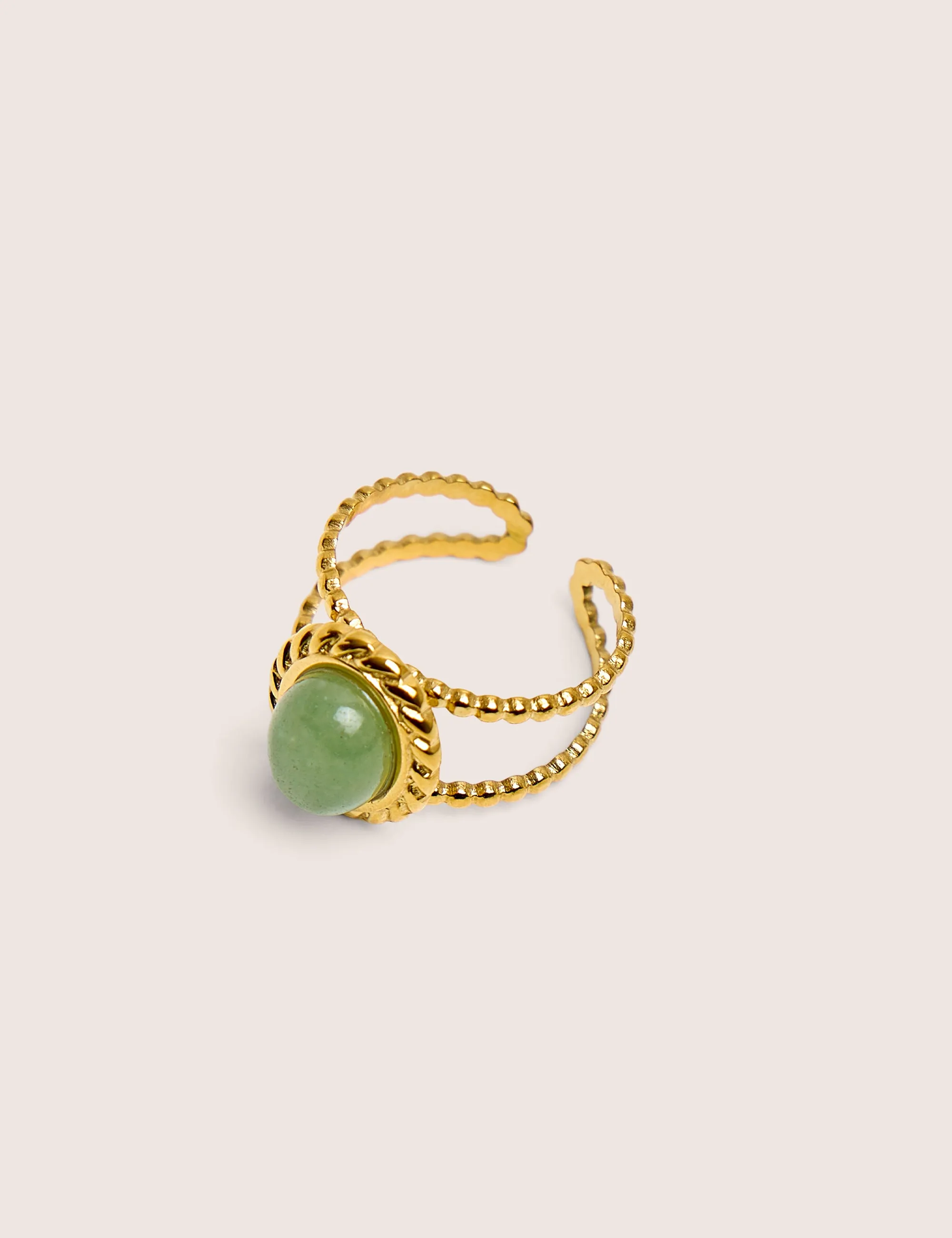 Adjustable Twist Detail Resin Ring in Gold sold by Public Desire product image thumbnail 3
