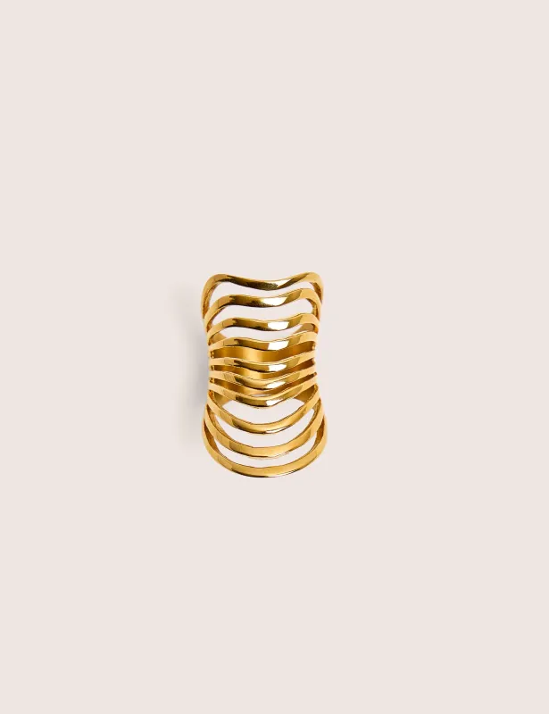 Stacked Gold Ring made by Public Desire