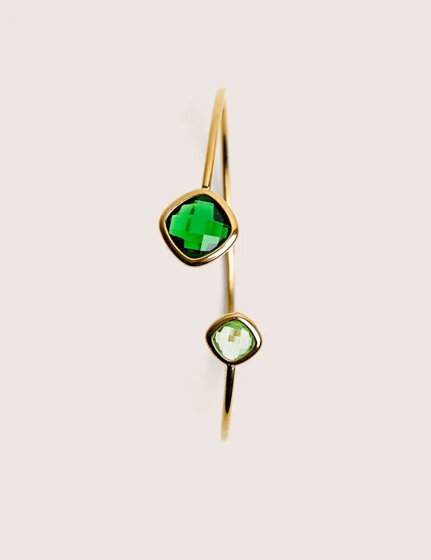 Emerald Stone Bangle made by Public Desire