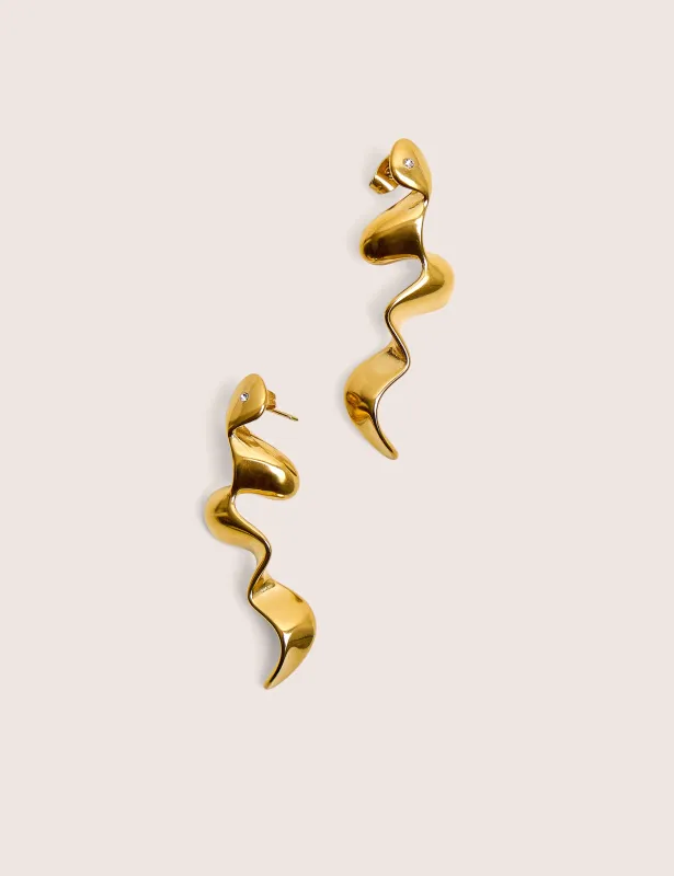 Abstract Swirl Earrings made by Public Desire