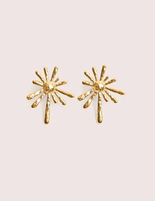 Gold Plated Abstract Star Earrings made by Public Desire