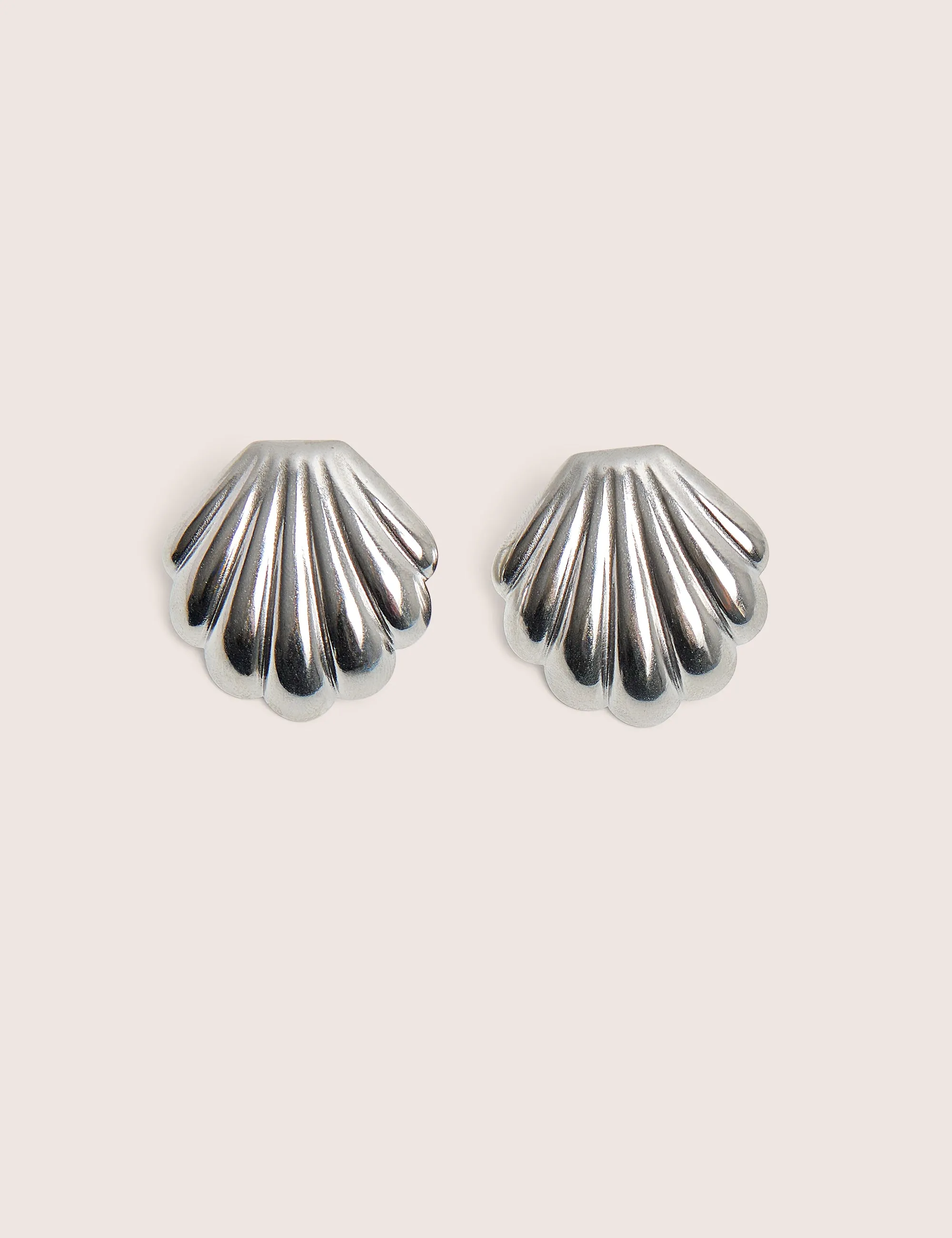 Shell Detail Earrings Silver sold by Public Desire