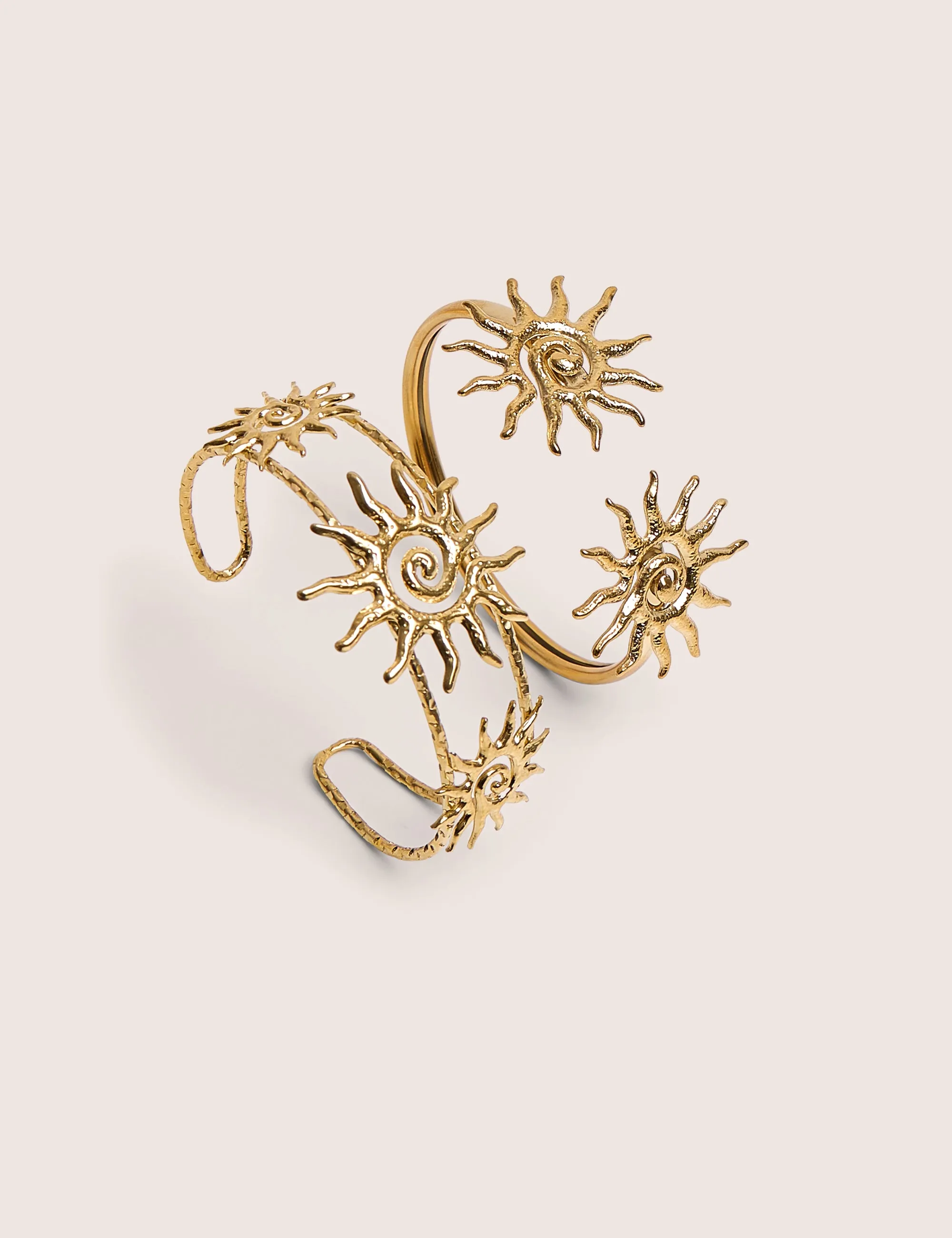 Pack of Two Sun Adjustable Bangles in Gold sold by Public Desire product image thumbnail 3