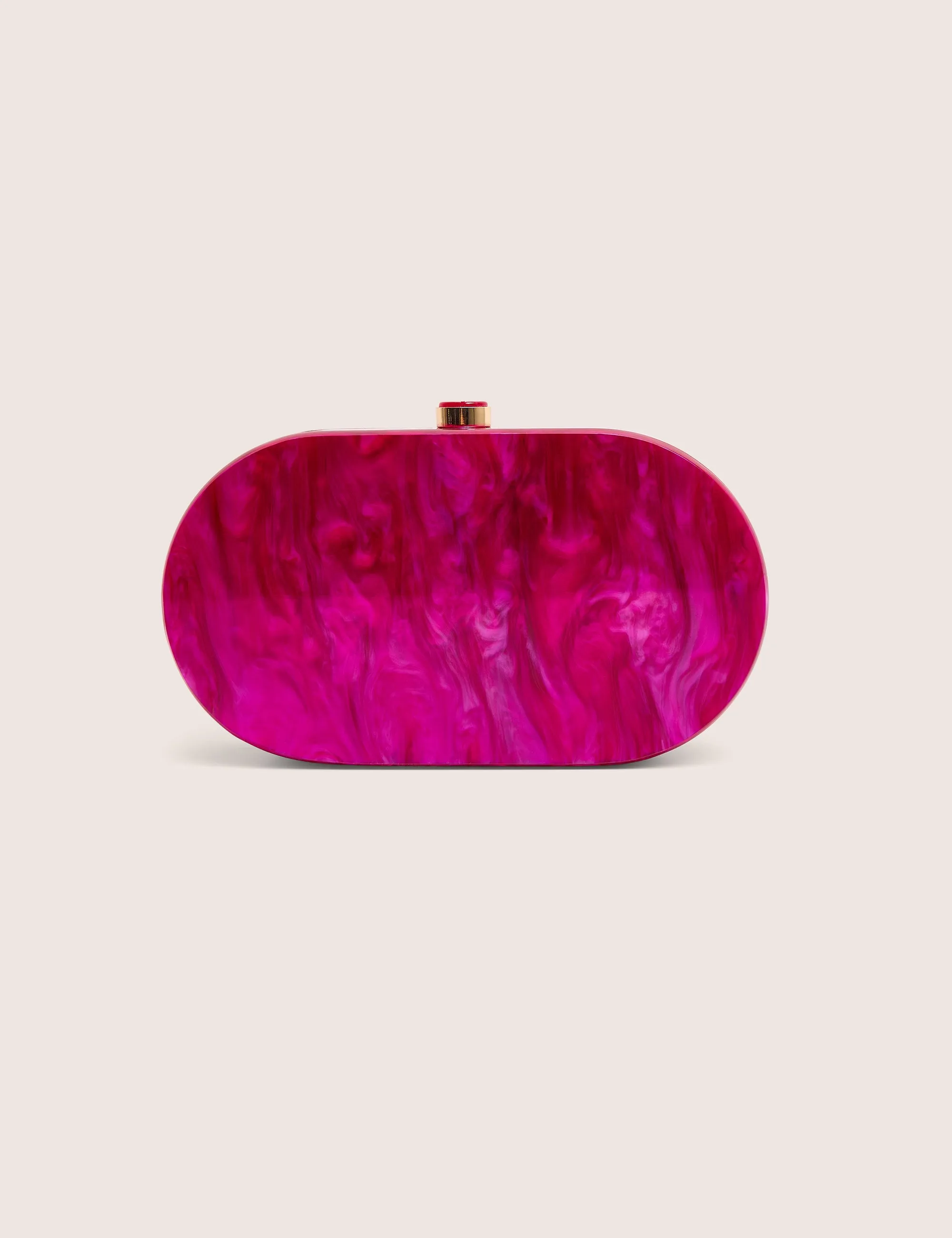The Cleo Marble Resin Oval Clutch Bag in Pink sold by Public Desire product image thumbnail 5