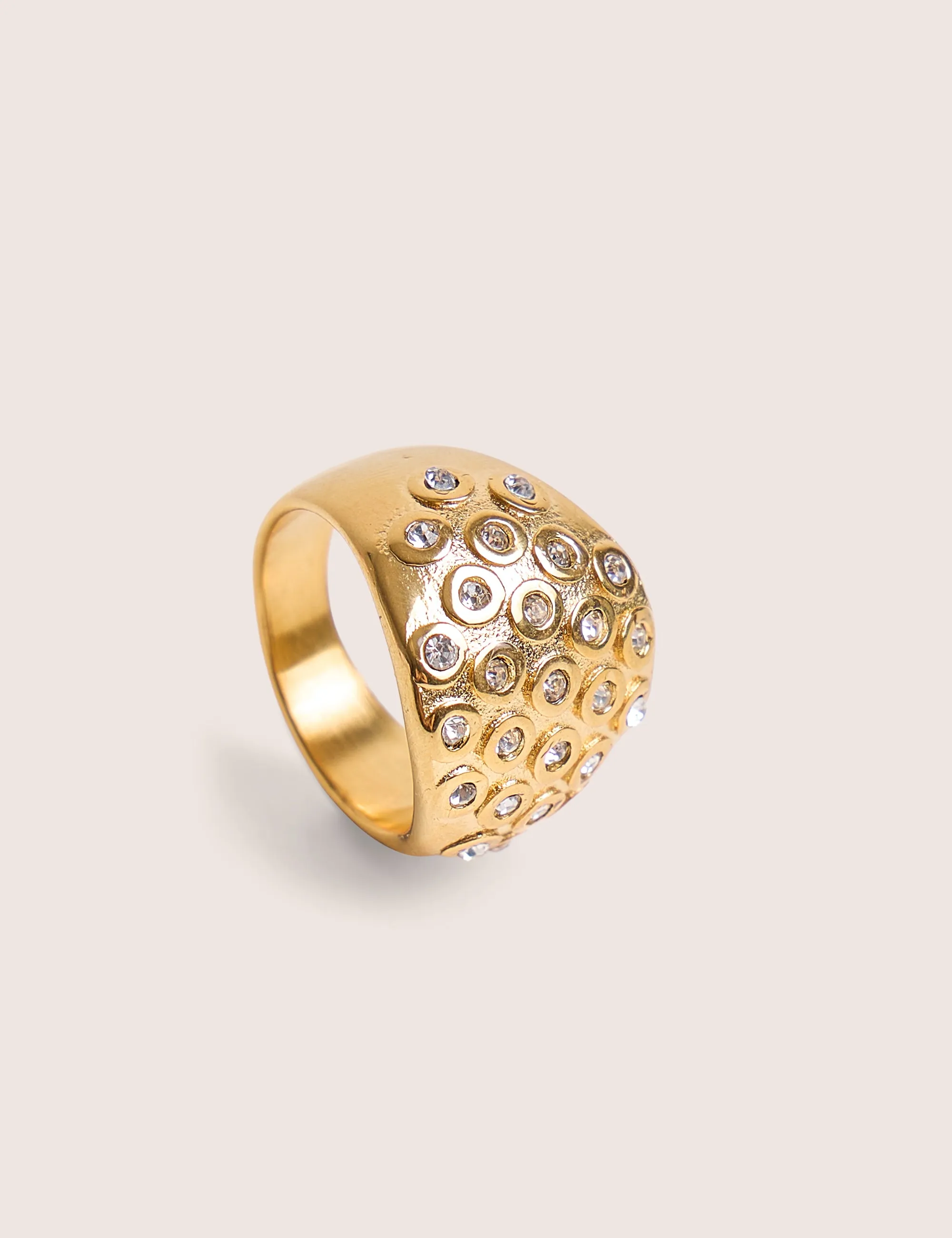 Gold Ring With Diamante Detail sold by Public Desire