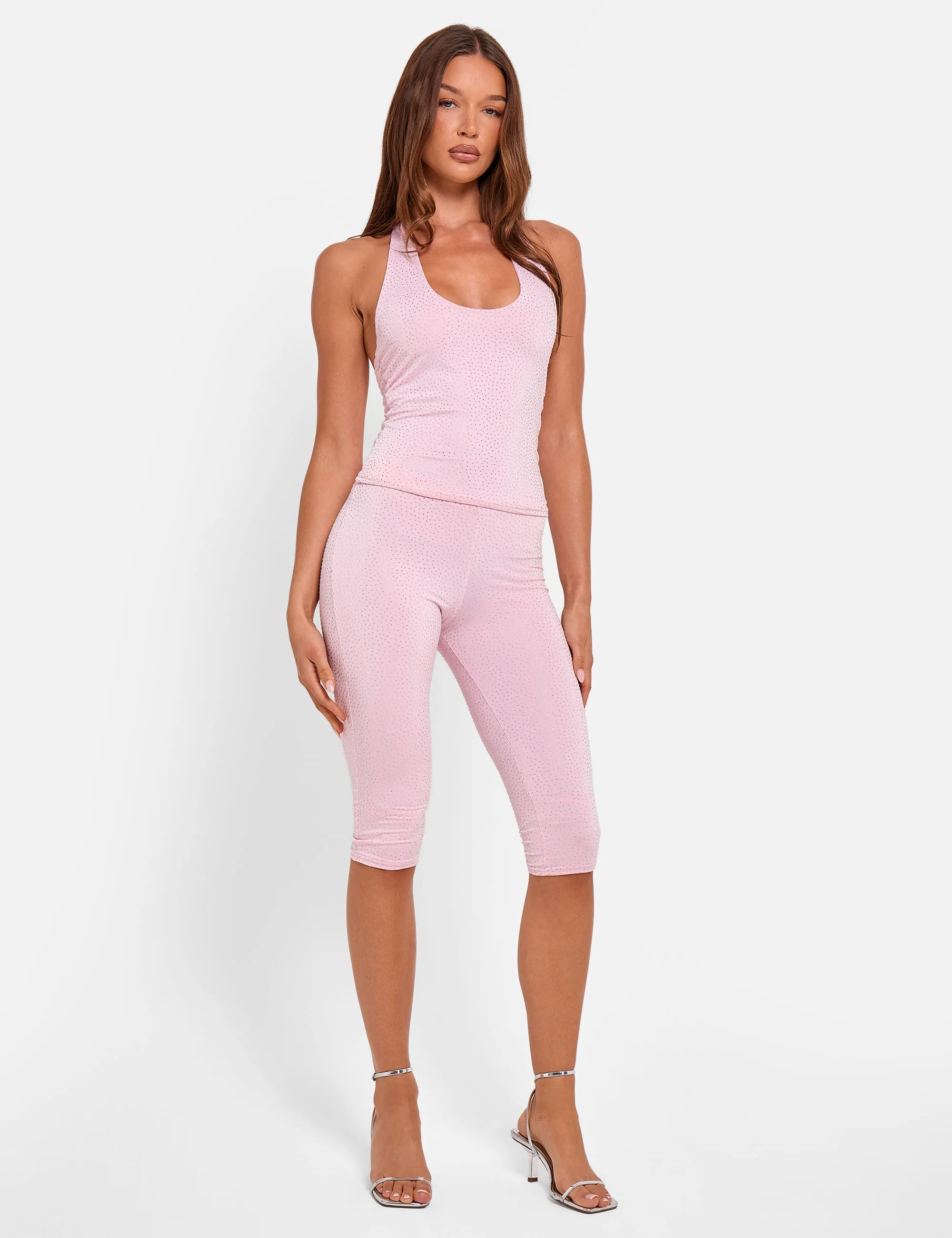 Hotfix Halterneck Luxe Slinky Top Pink sold by Public Desire product image thumbnail 3