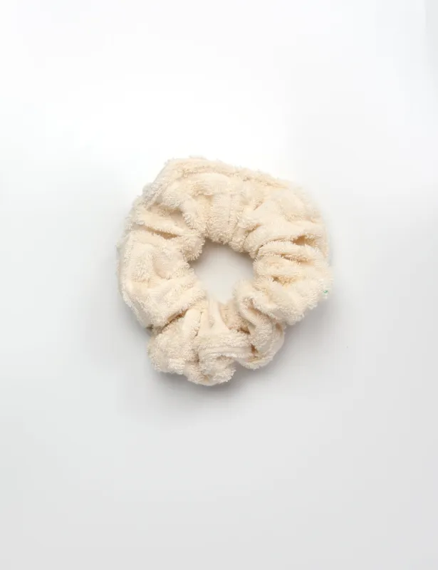 Goldie Ecru Towelling Scrunchie made by Public Desire