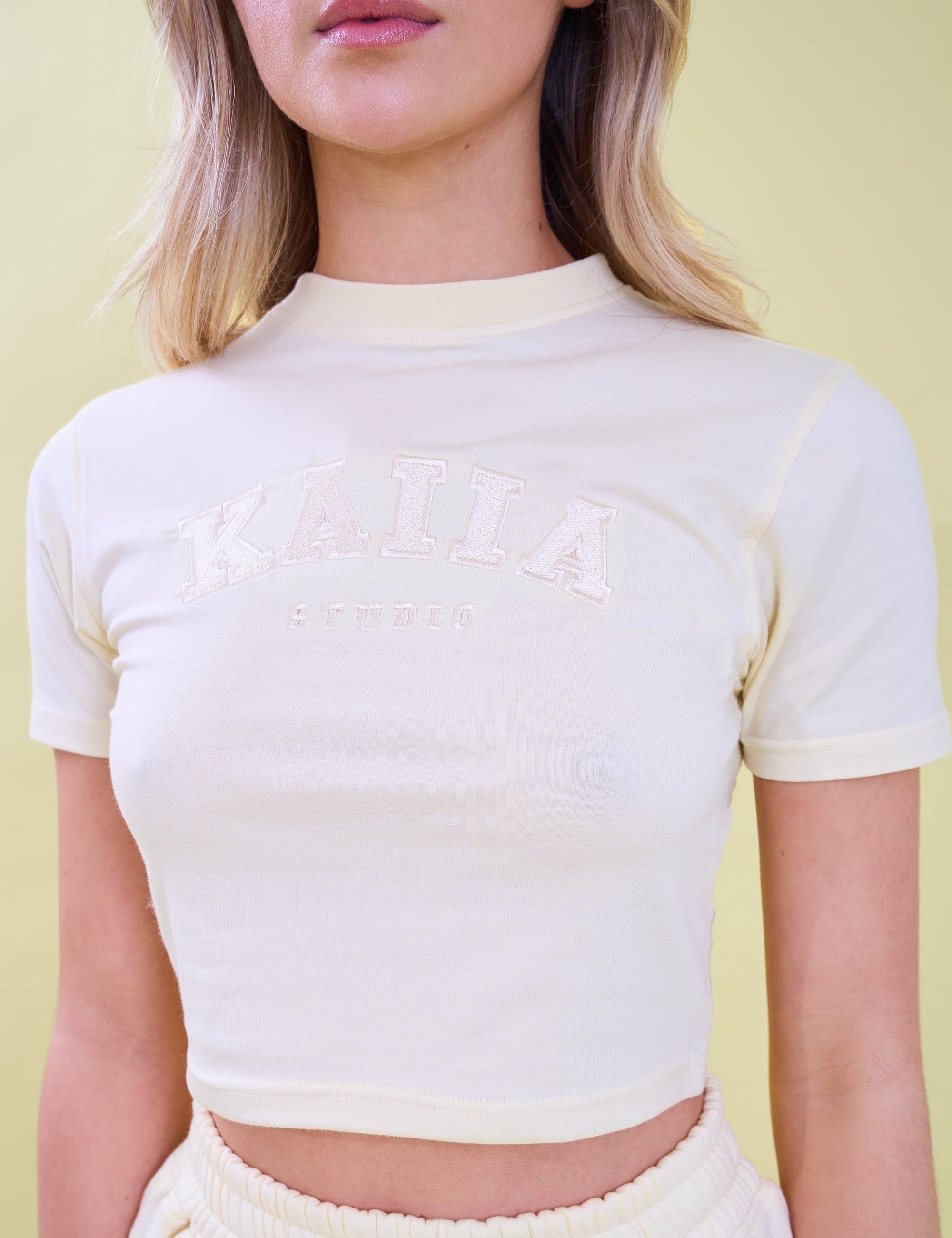 Kaiia Studio Baby Tee Lemon sold by Public Desire product image thumbnail 2