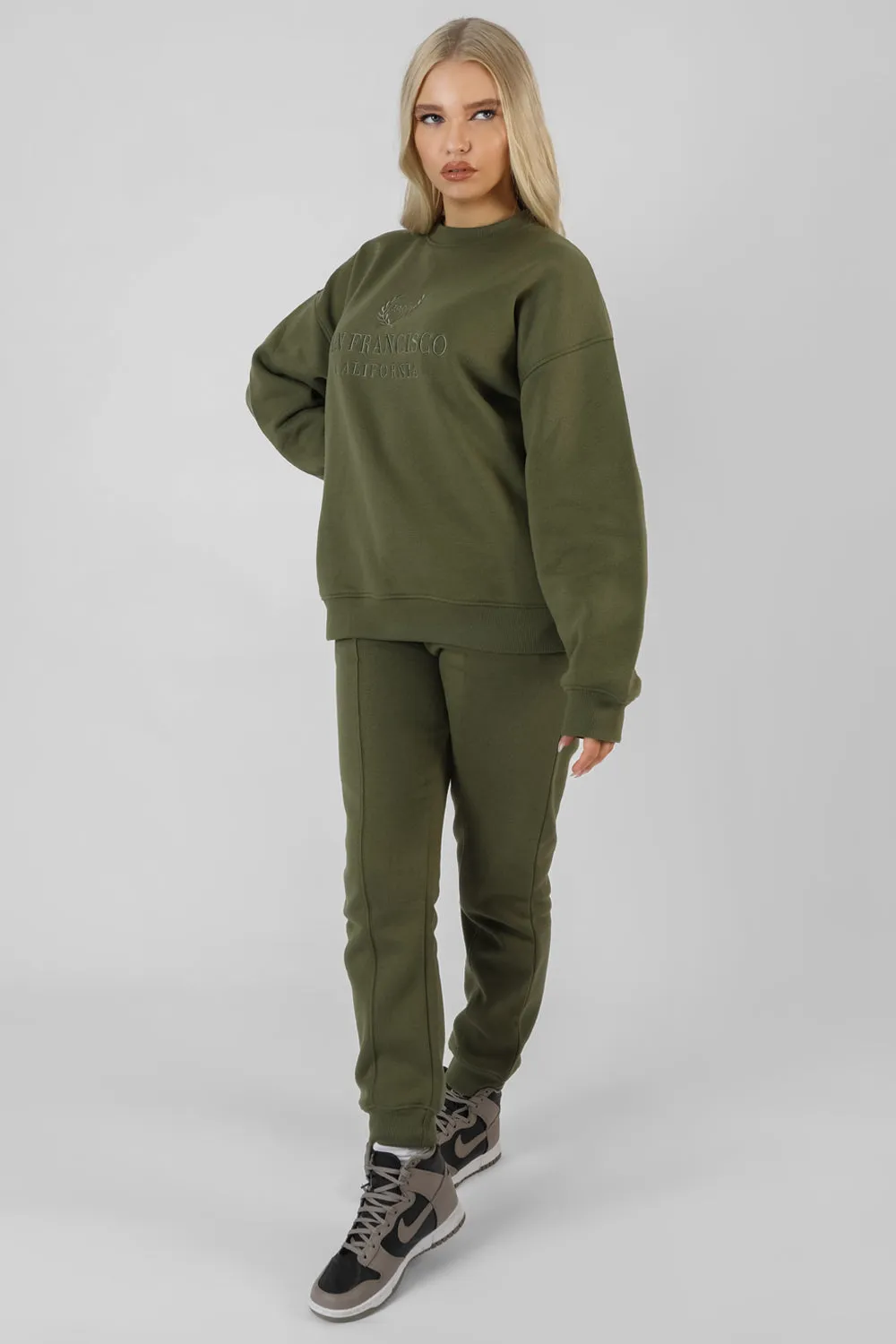 Seam Front 90S Joggers Khaki sold by Public Desire product image thumbnail 4