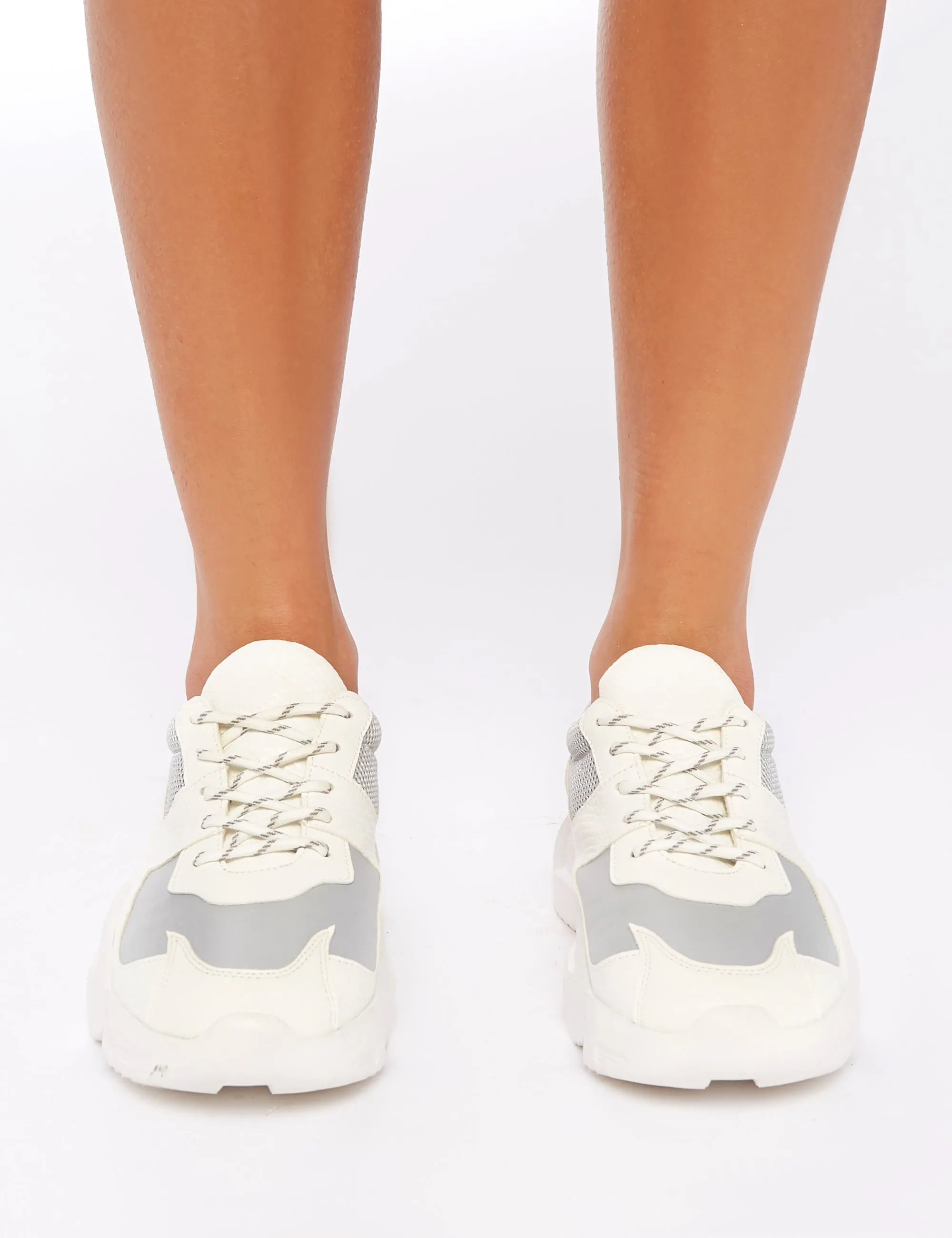 Lissy Roddy X Pd Casj White And Grey Chunky Trainers sold by Public Desire product image thumbnail 3