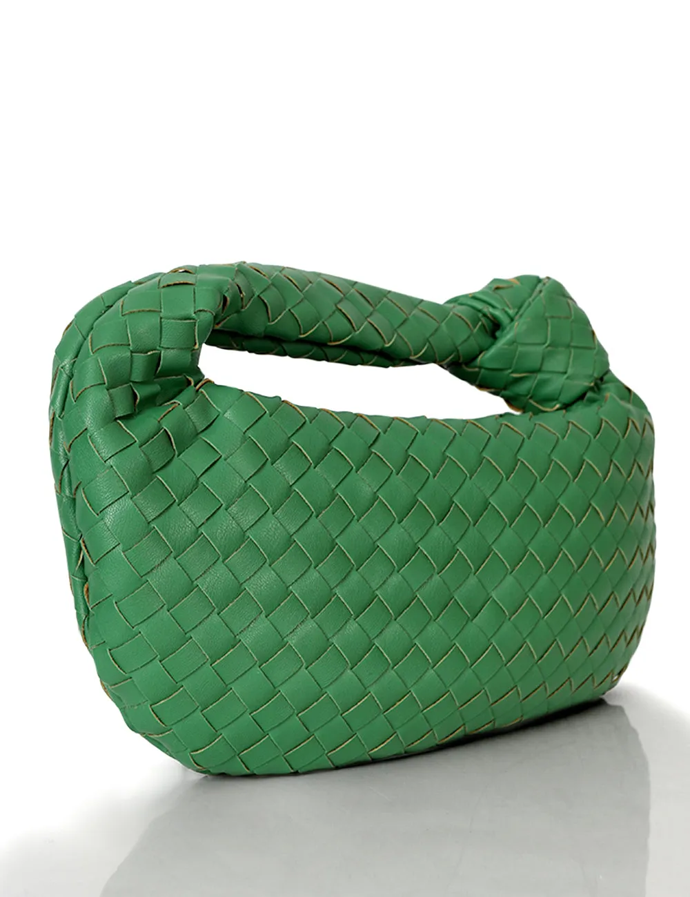 The Blame Green Woven PU Knot Detail Mini Grab Bag sold by Public Desire product image thumbnail 2
