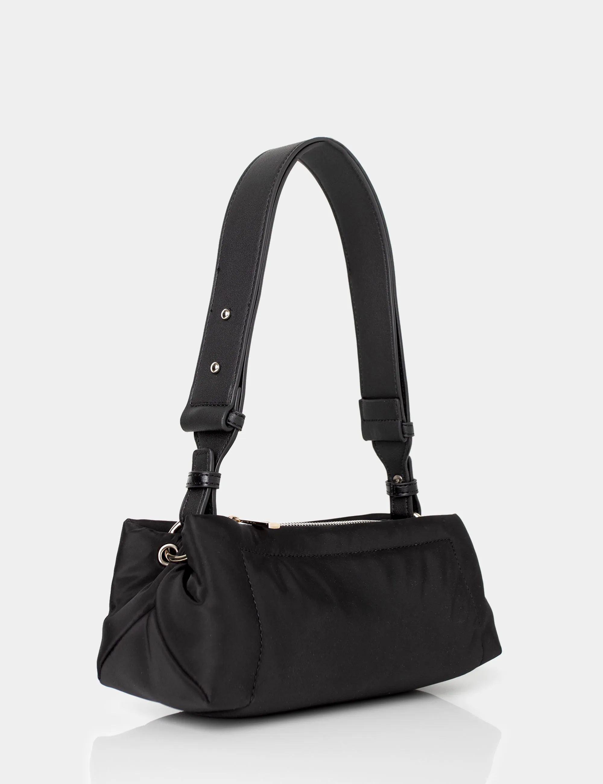 The Ludo Black Nylon Elongated Shoulder Bag sold by Public Desire product image thumbnail 2