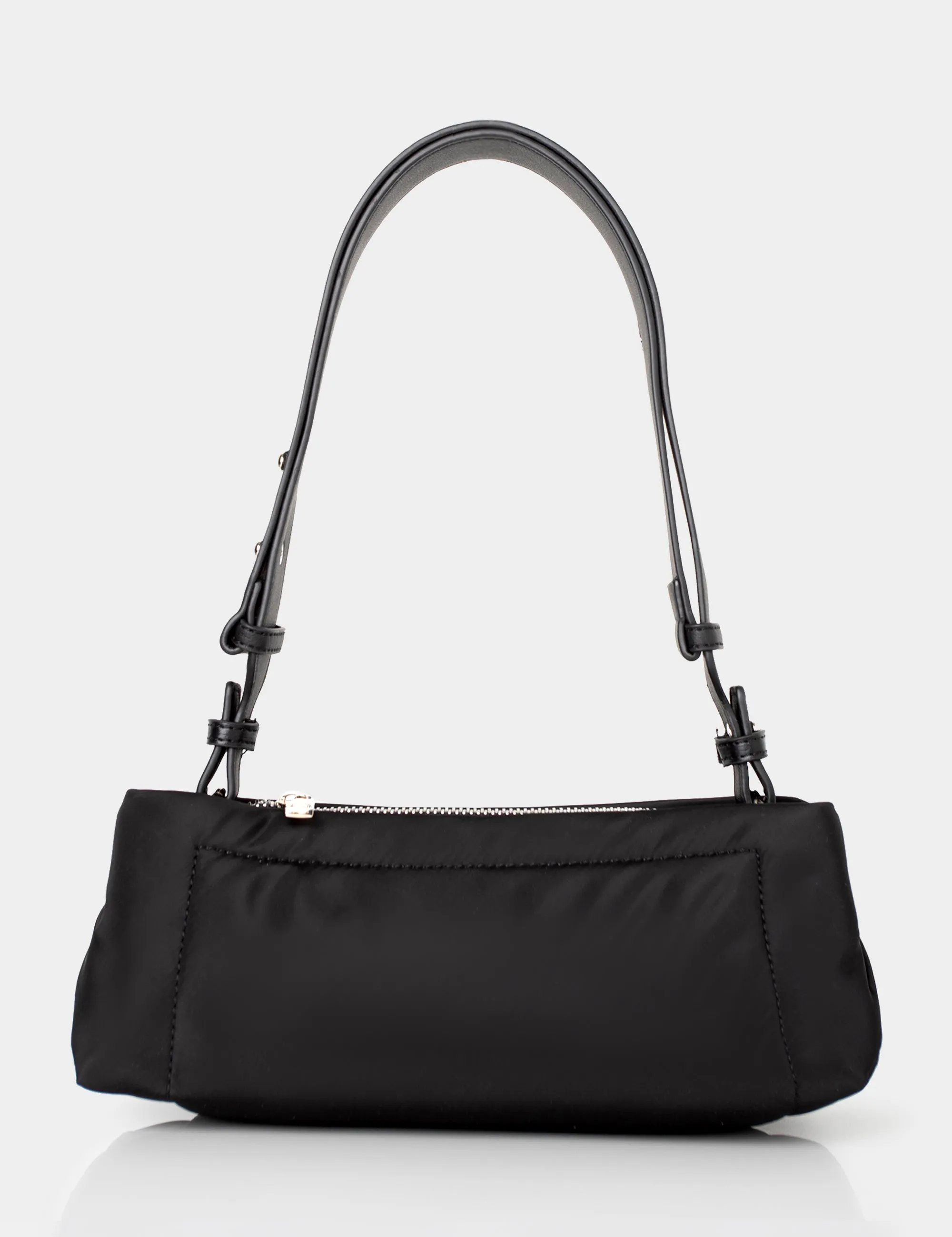 The Ludo Black Nylon Elongated Shoulder Bag sold by Public Desire