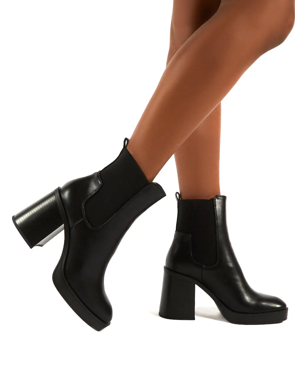 Klara Black Black Heel Ankle Boot sold by Public Desire product image thumbnail 4