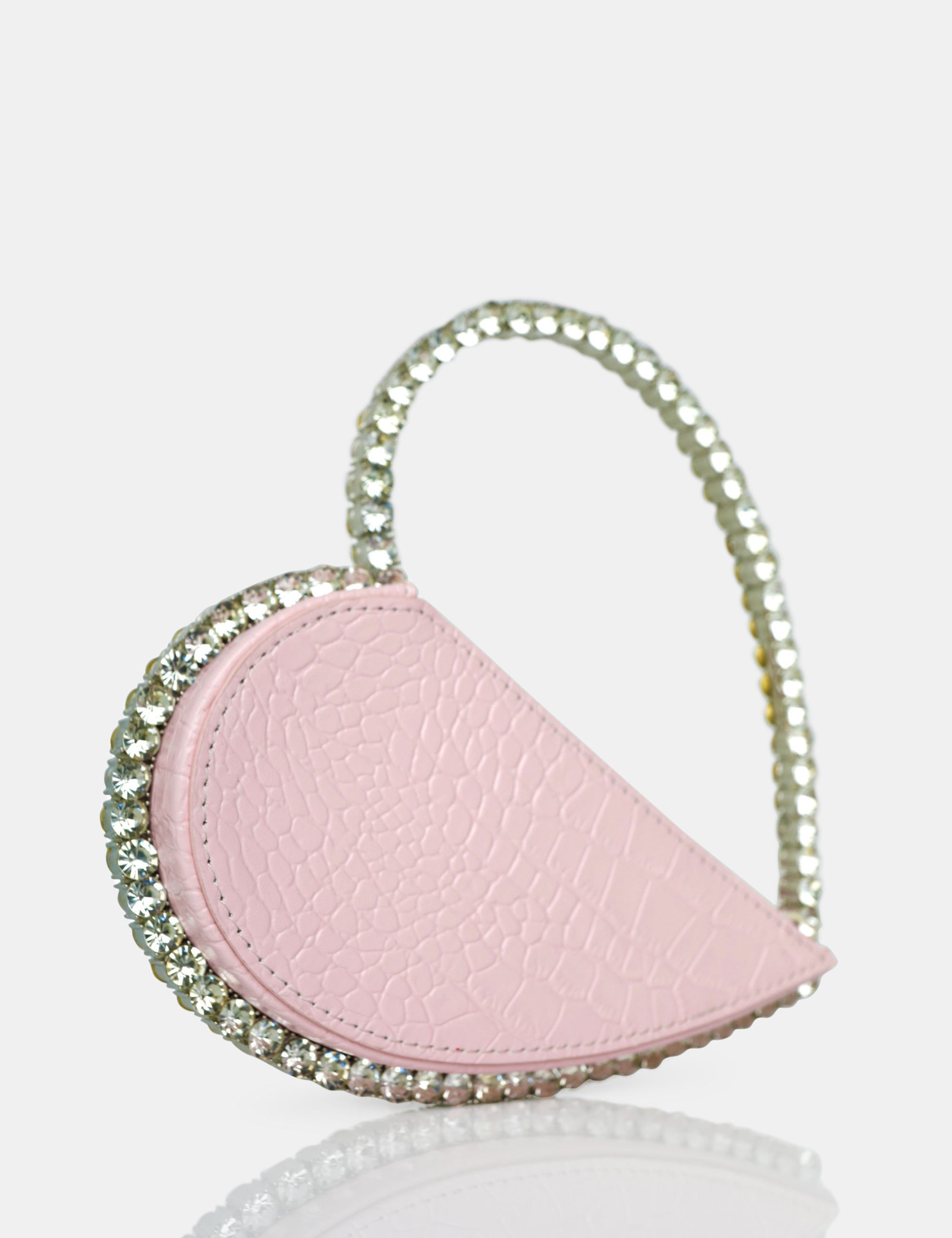 The Zee Baby Pink Diamante Love Heart Grab Bag sold by Public Desire product image thumbnail 2