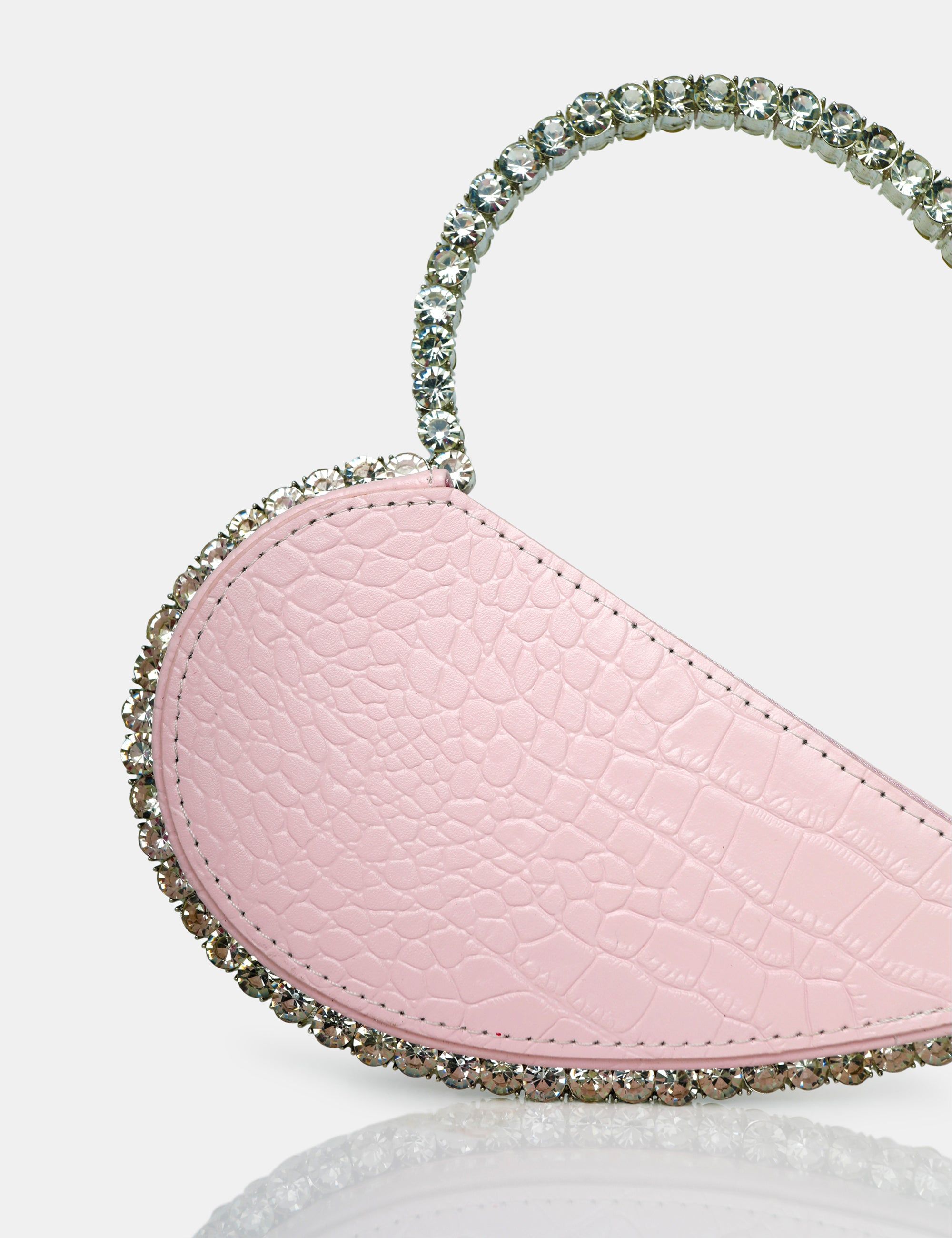The Zee Baby Pink Diamante Love Heart Grab Bag sold by Public Desire product image thumbnail 3