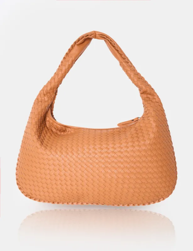 The Bailey Tan Woven Medium Bag sold by Public Desire
