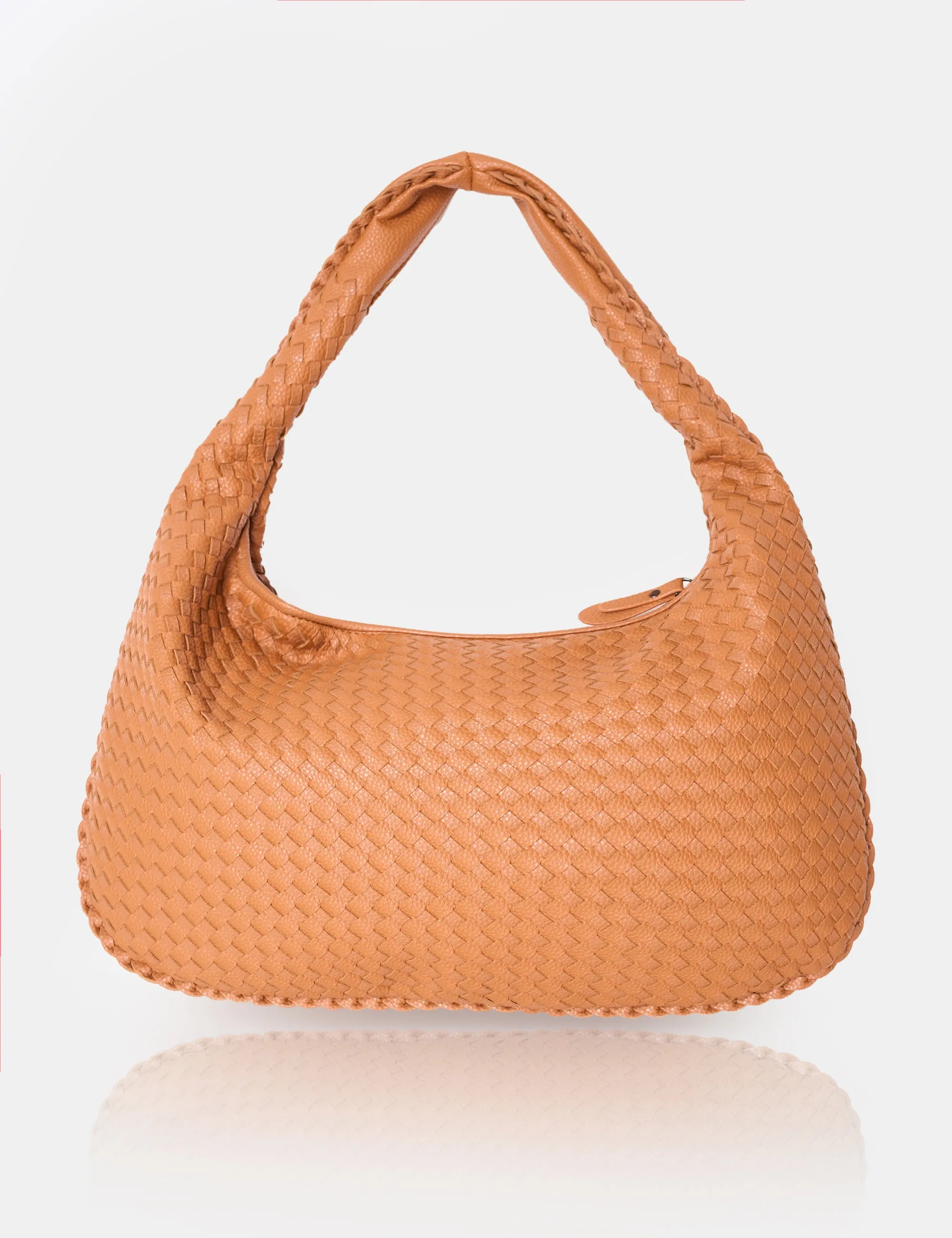 The Bailey Tan Woven Medium Bag sold by Public Desire
