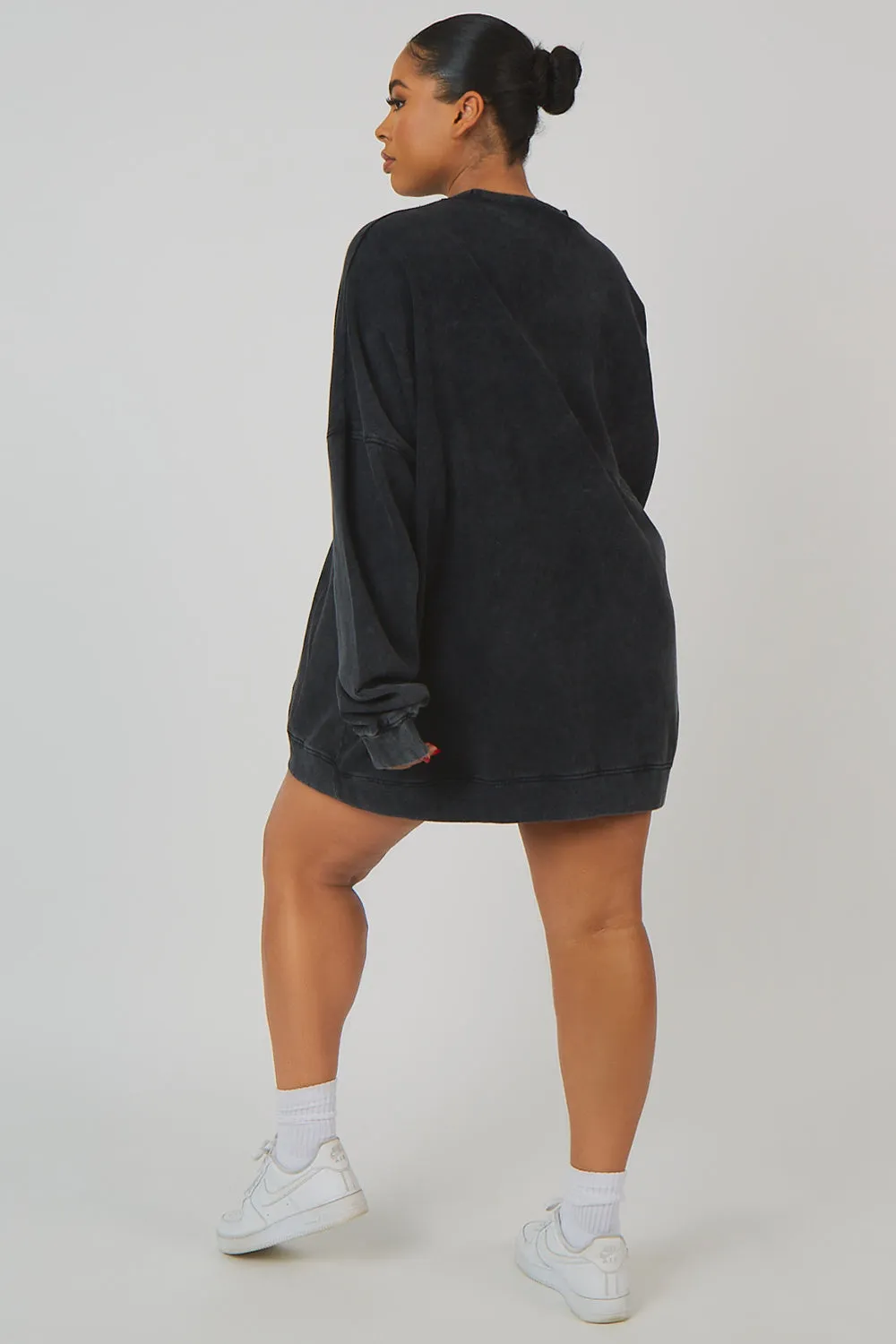 Curve Longline Copenhagen Sweat Acid Wash sold by Public Desire product image thumbnail 4