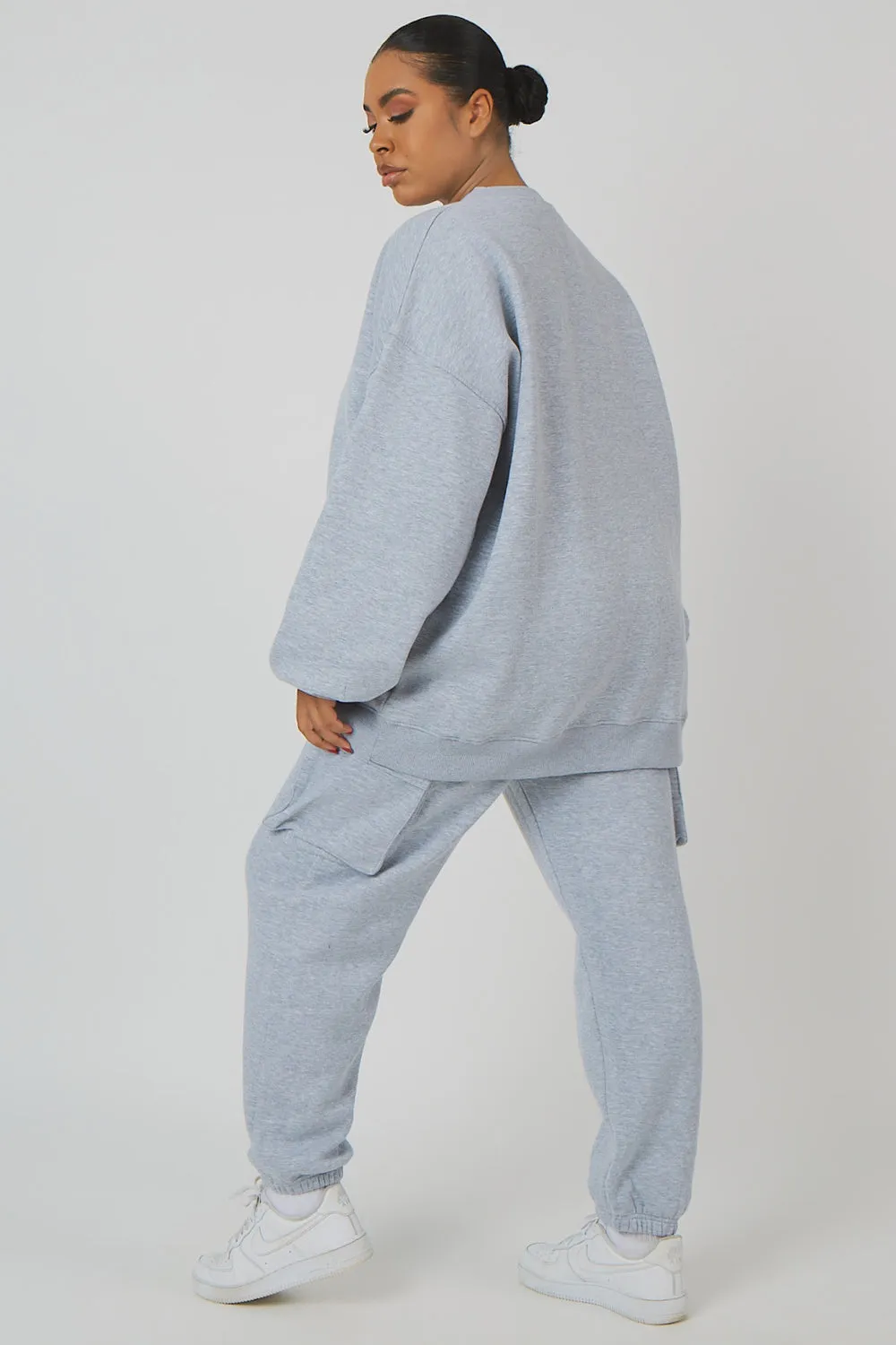 Curve Cargo Joggers Grey Marl sold by Public Desire product image thumbnail 3