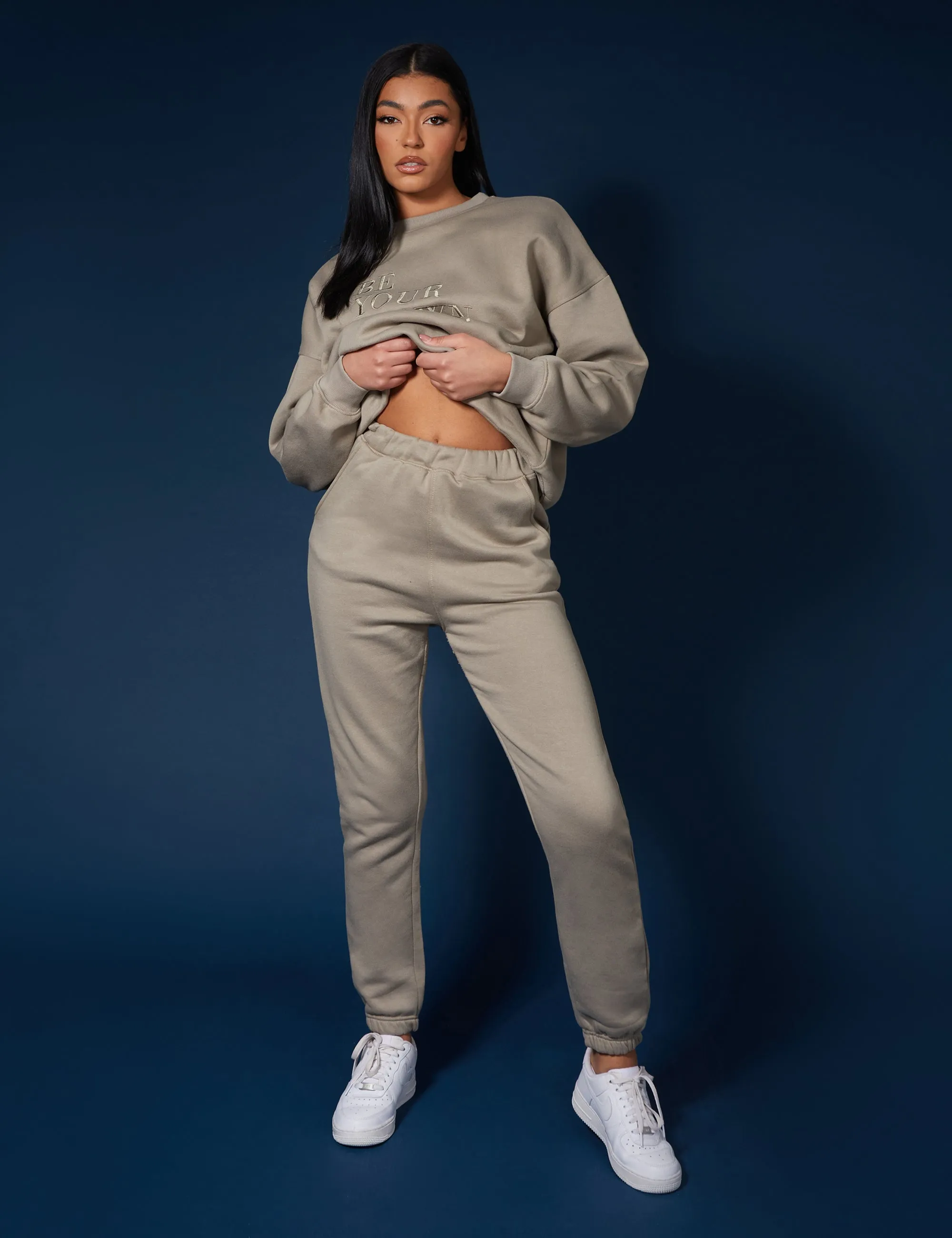 90S Oversized Joggers Khaki sold by Public Desire product image thumbnail 2