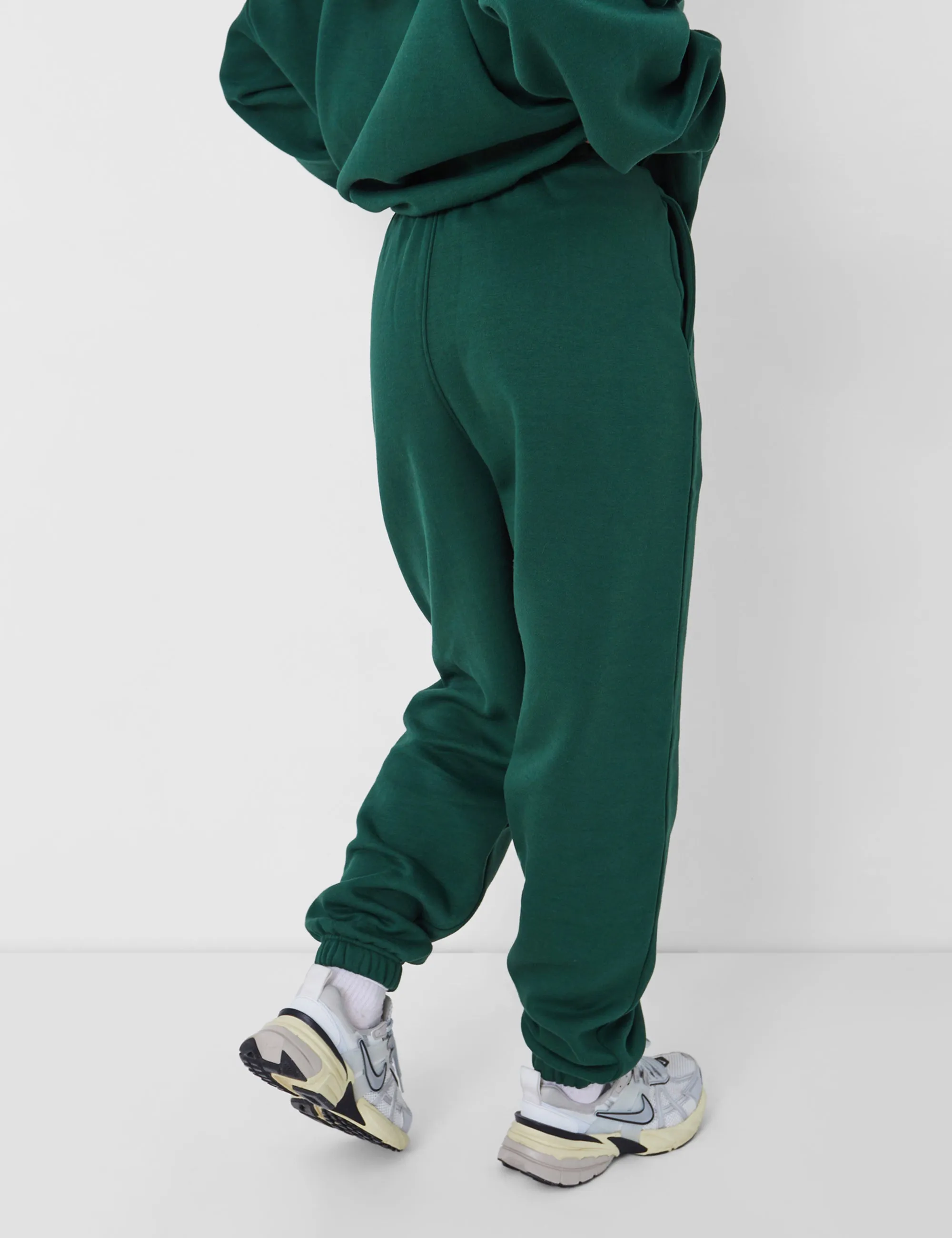Kaiia Cuffed Sweat Pants in Dark Green sold by Public Desire product image thumbnail 4