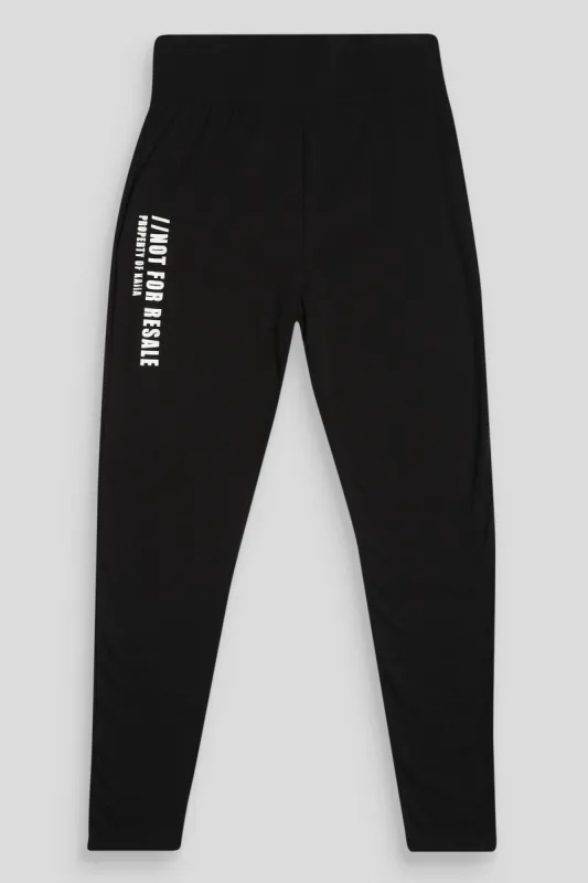 Curve Slogan Legging Black sold by Public Desire