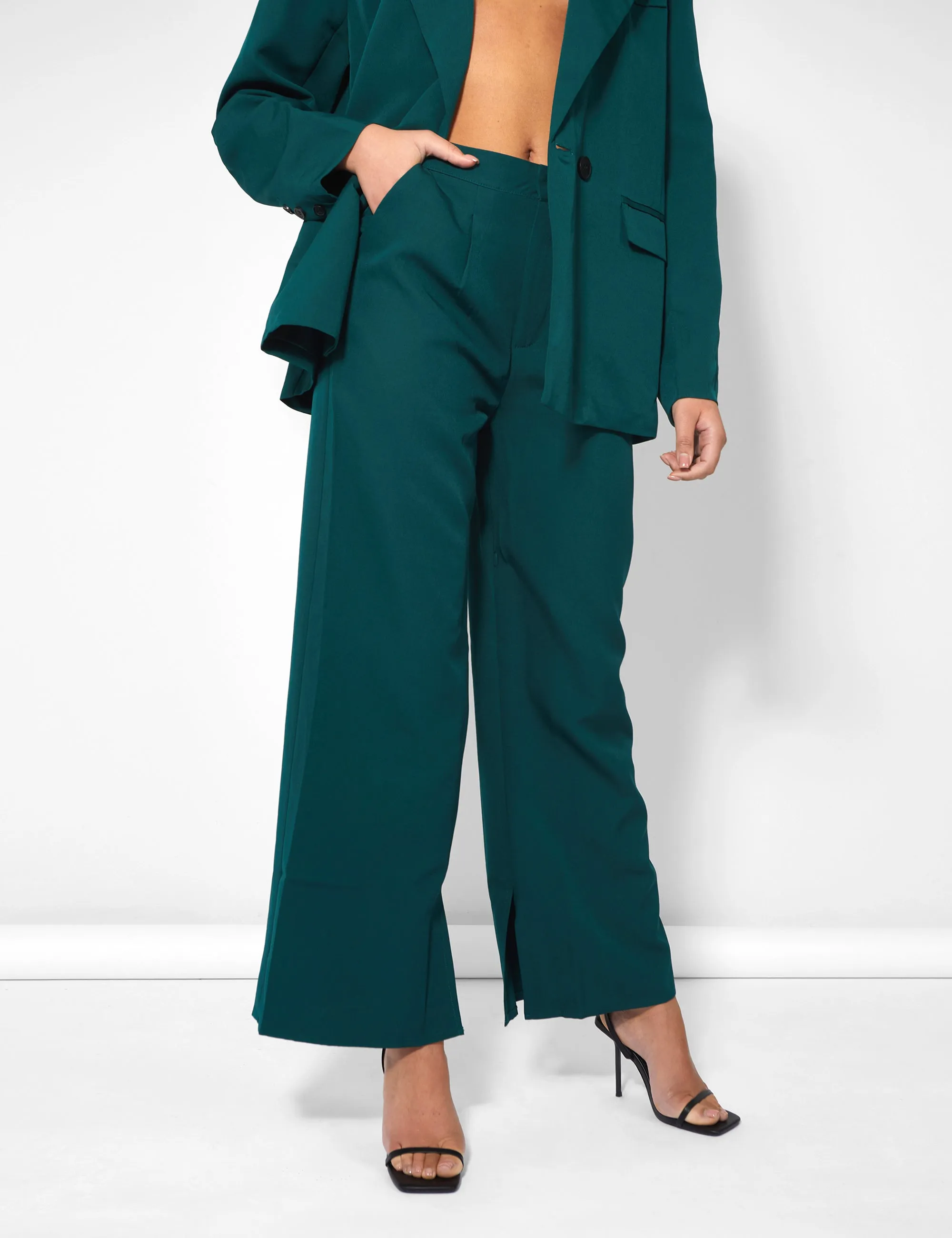 Dad Trousers Forest Green sold by Public Desire product image thumbnail 2