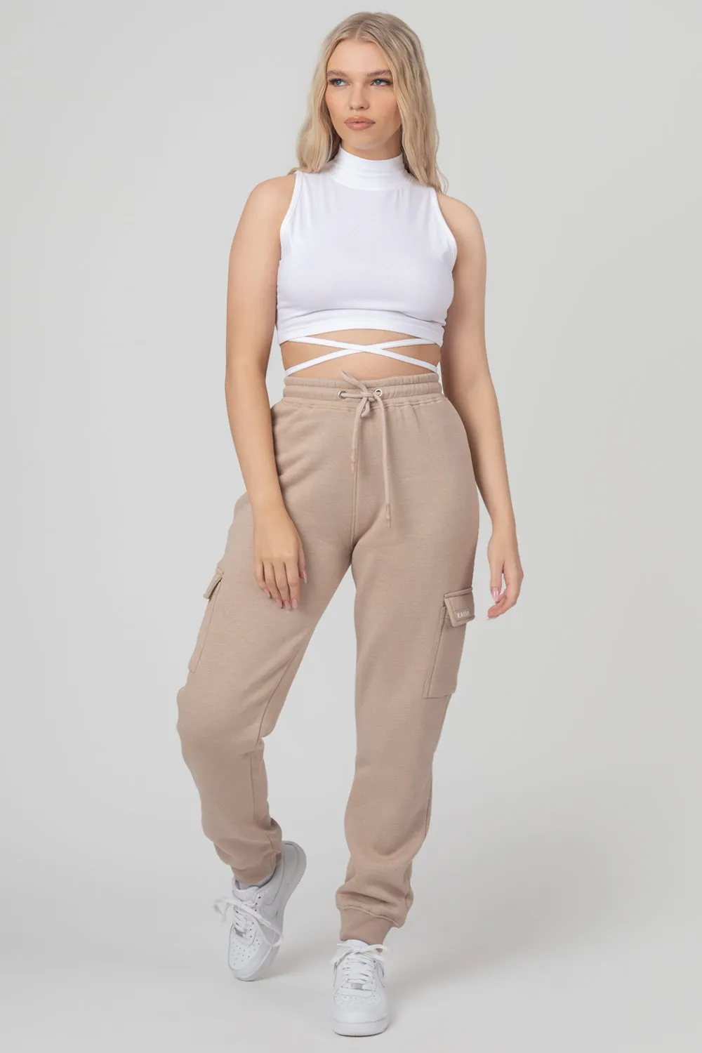 Cargo Joggers Light Taupe sold by Public Desire