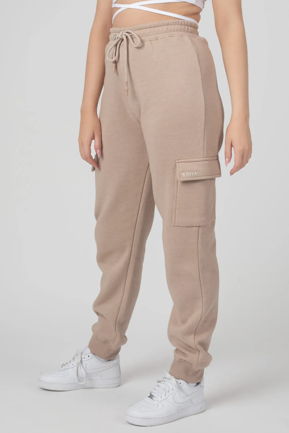 Cargo Joggers Light Taupe sold by Public Desire product image thumbnail 2