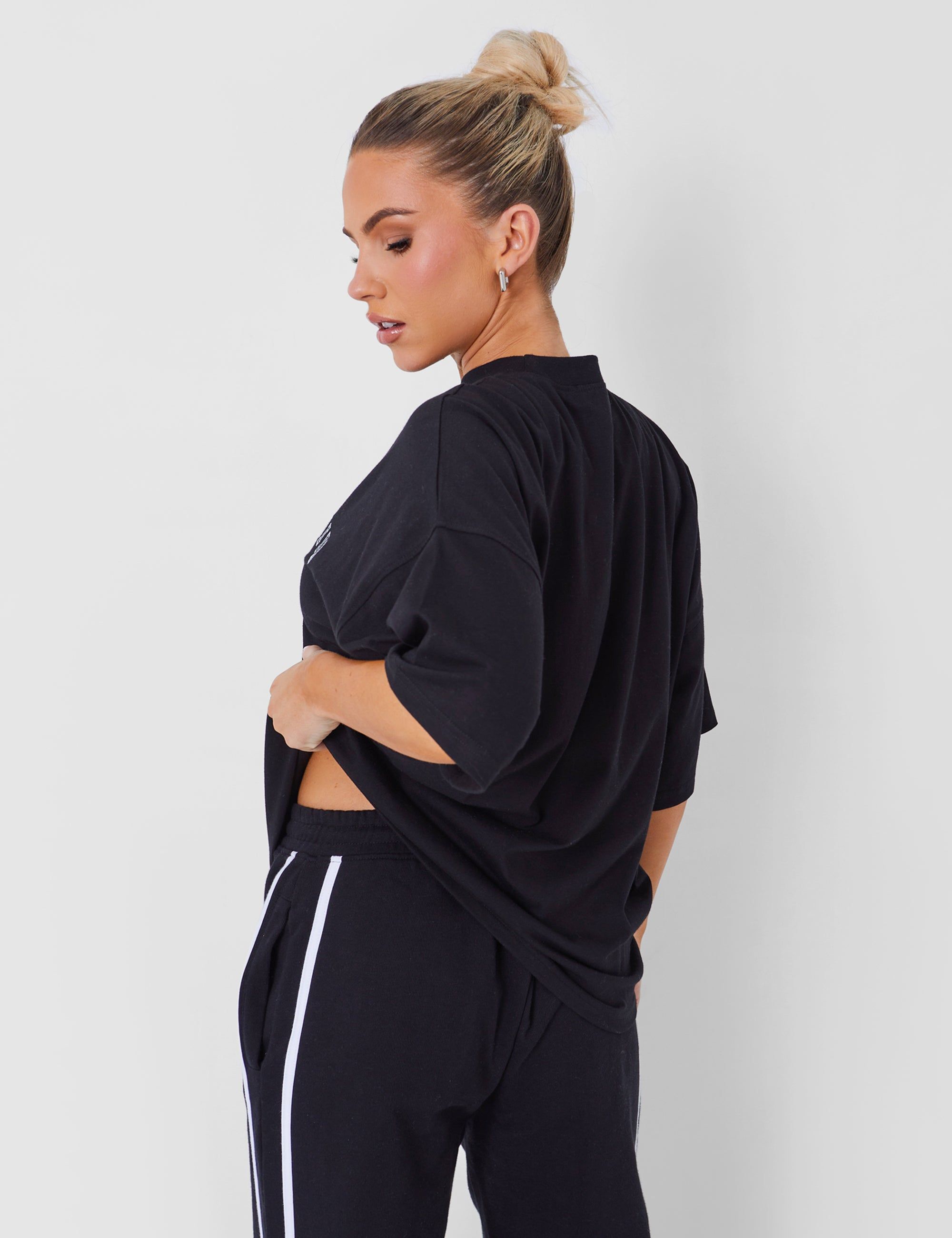 Kaiia Logo Oversized T-shirt in Black sold by Public Desire product image thumbnail 5