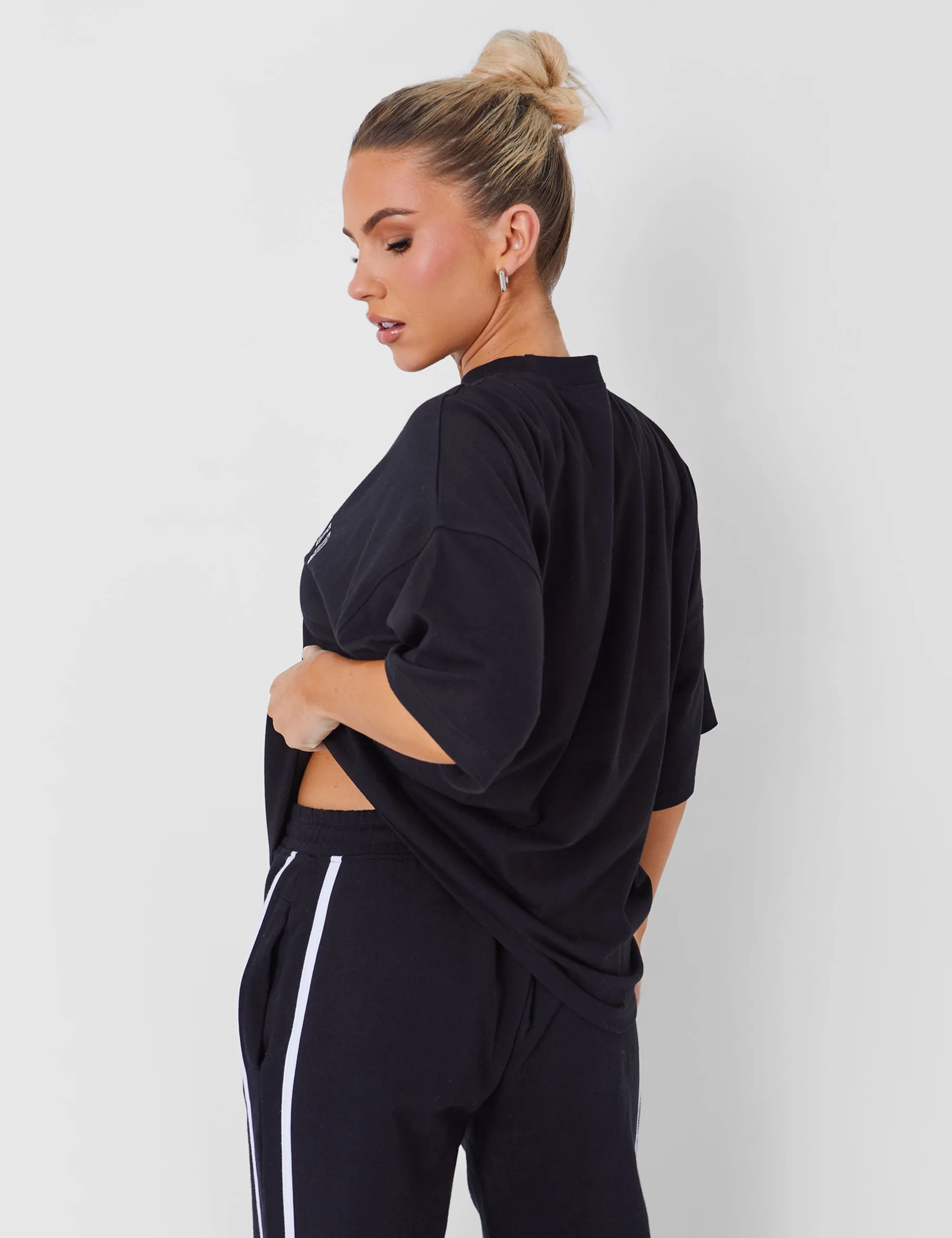 Kaiia Logo Oversized T-shirt in Black sold by Public Desire product image thumbnail 5