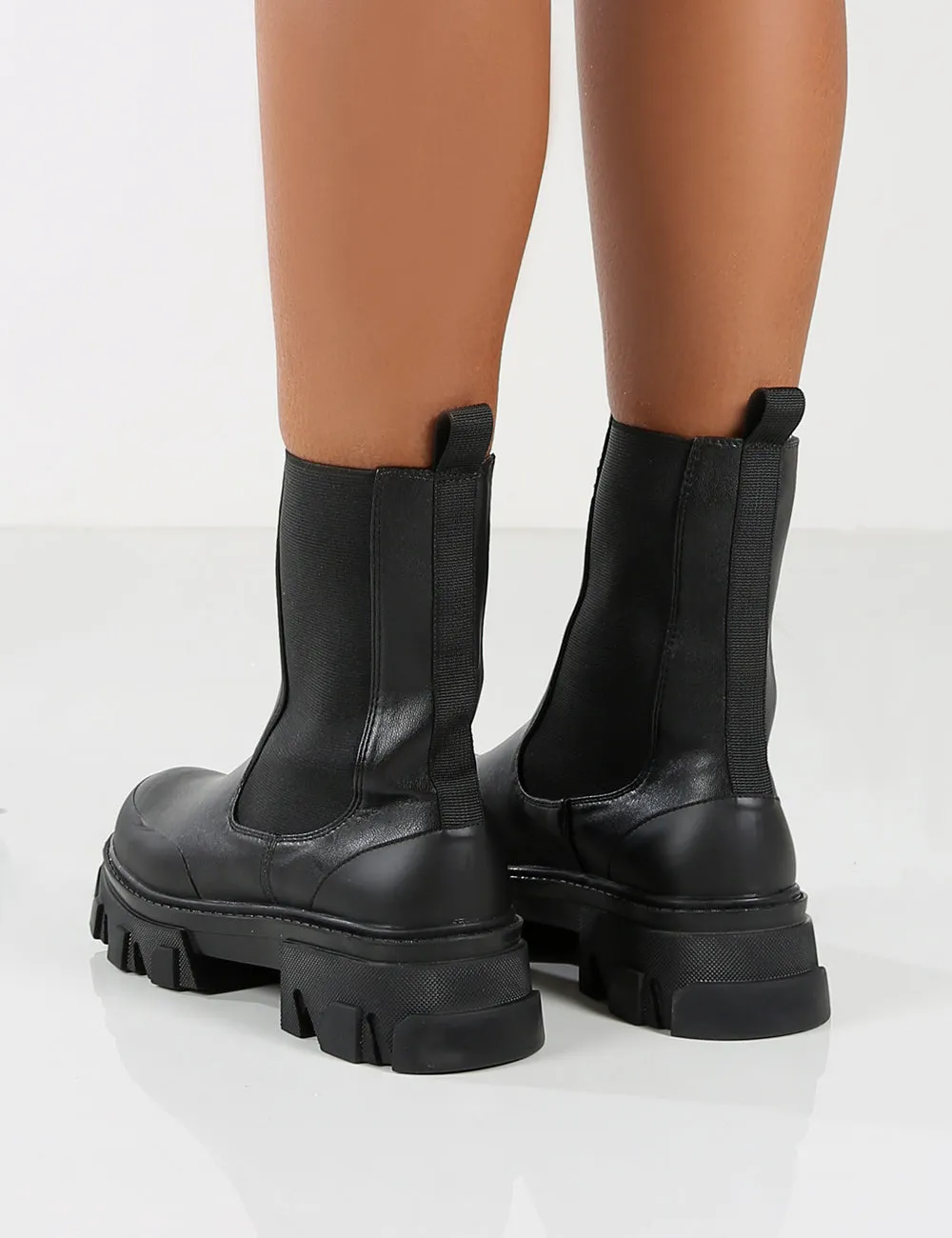 Amber x Public Desire Wonder Black Chunky Sole Ankle Boot sold by Public Desire product image thumbnail 2