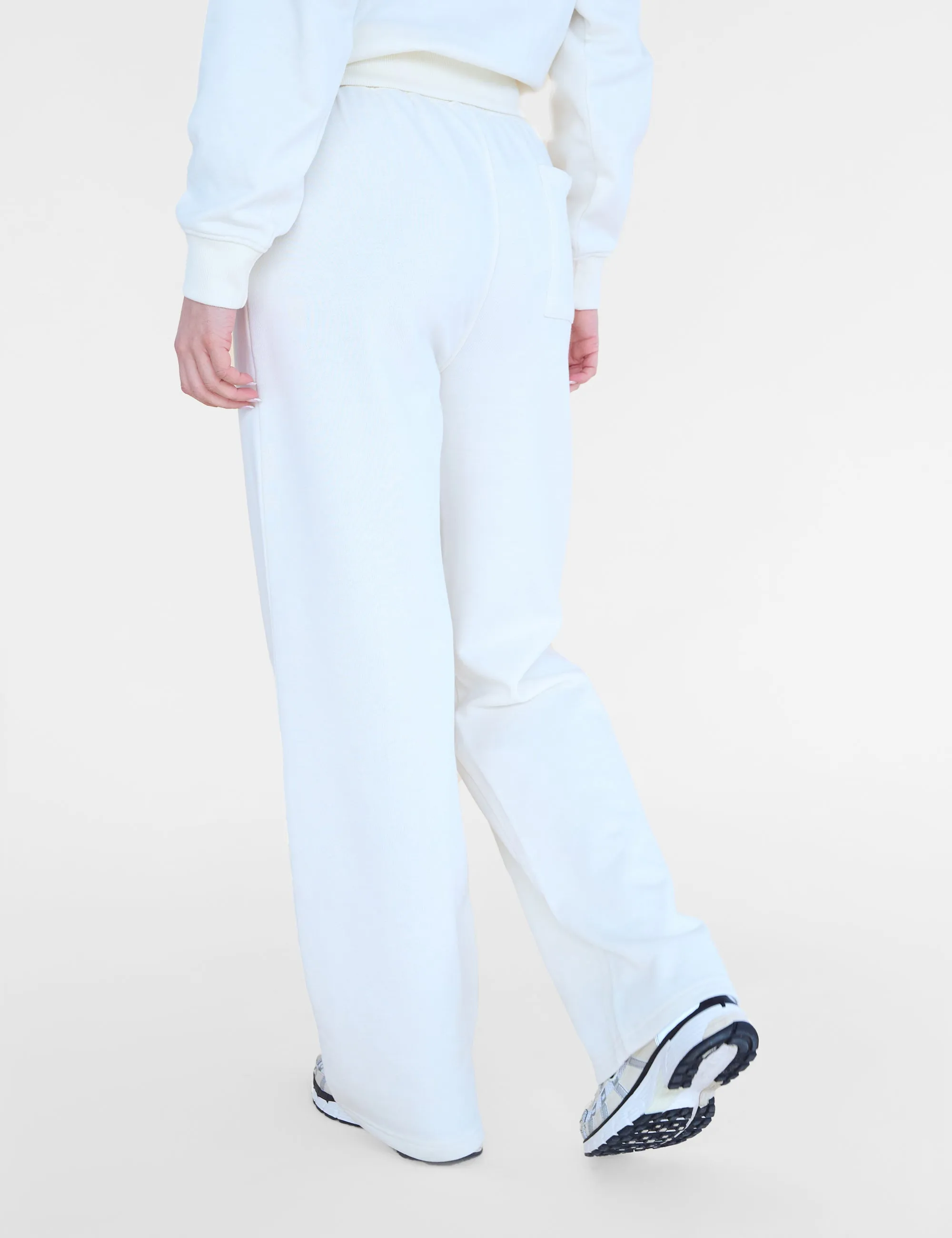 Kaiia Studio Back Pocket Wide Leg Sweat Pants Ecru sold by Public Desire product image thumbnail 4