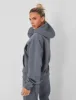 Kaiia Sport Oversized Logo Hoodie in Charcoal Grey sold by Public Desire